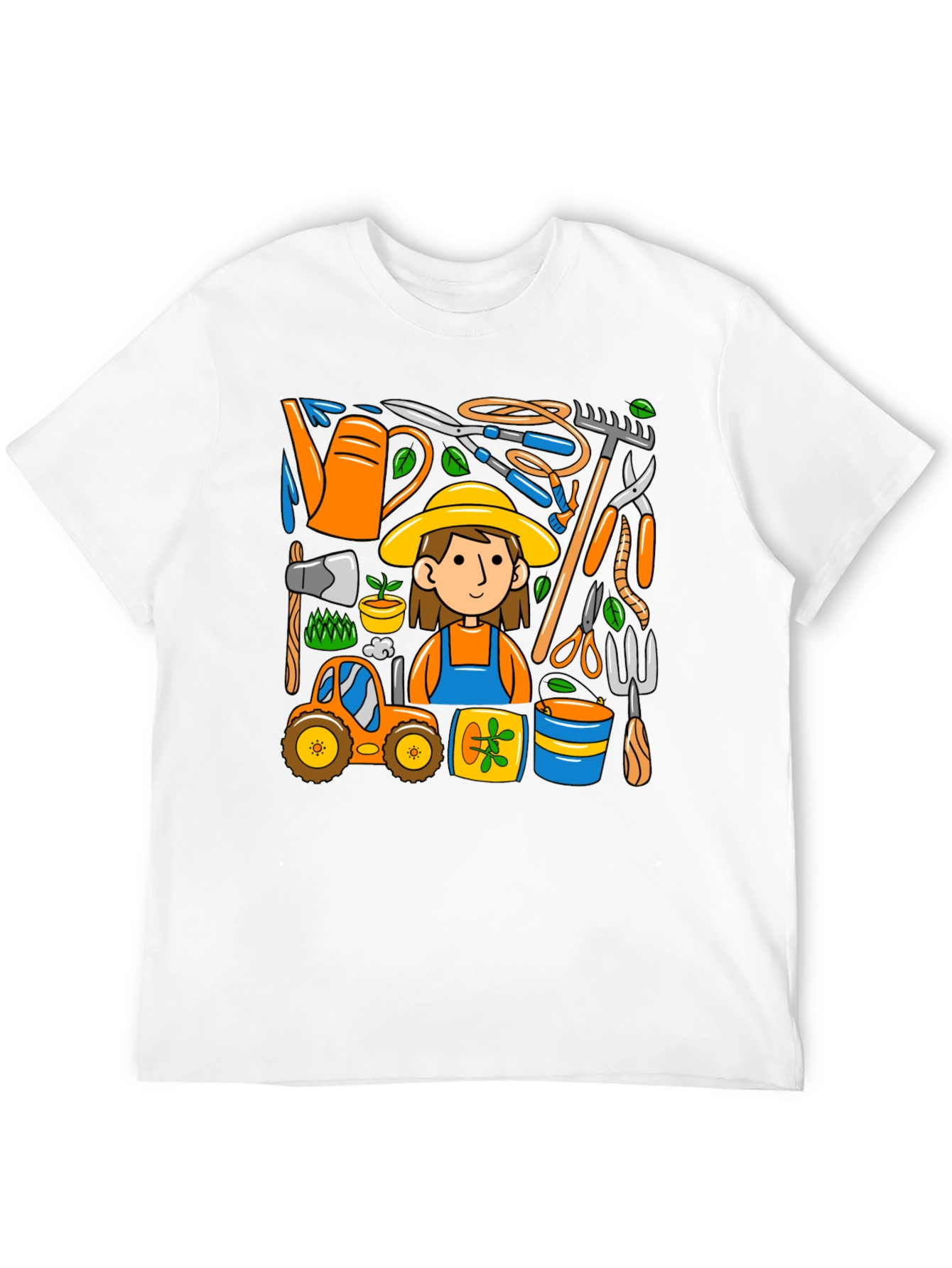 Black Gardening Tools Graphic Tee view 12