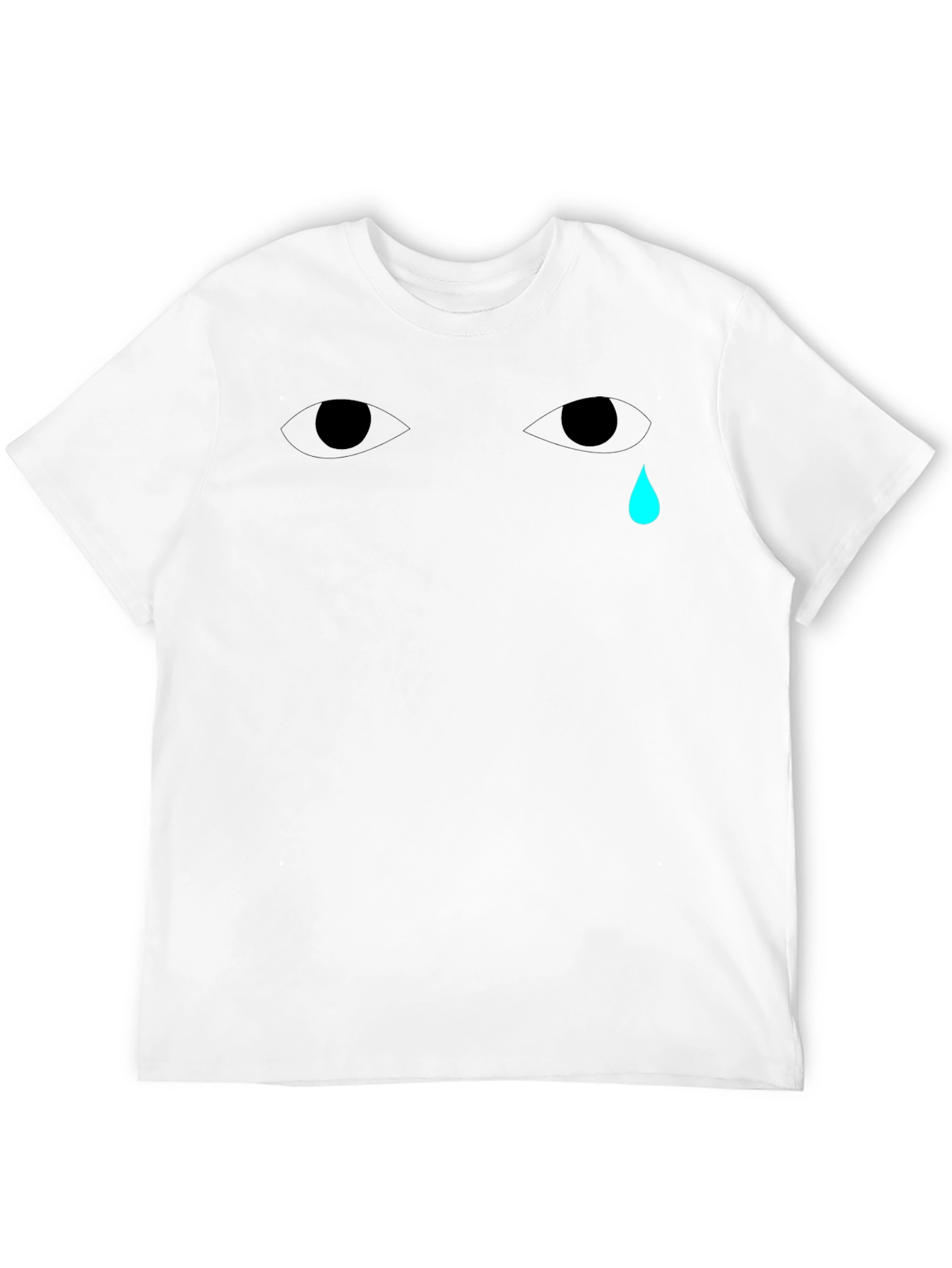 Black Emo Cry Graphic T-Shirt - Soft Cotton Blend, Modern Fit view 12