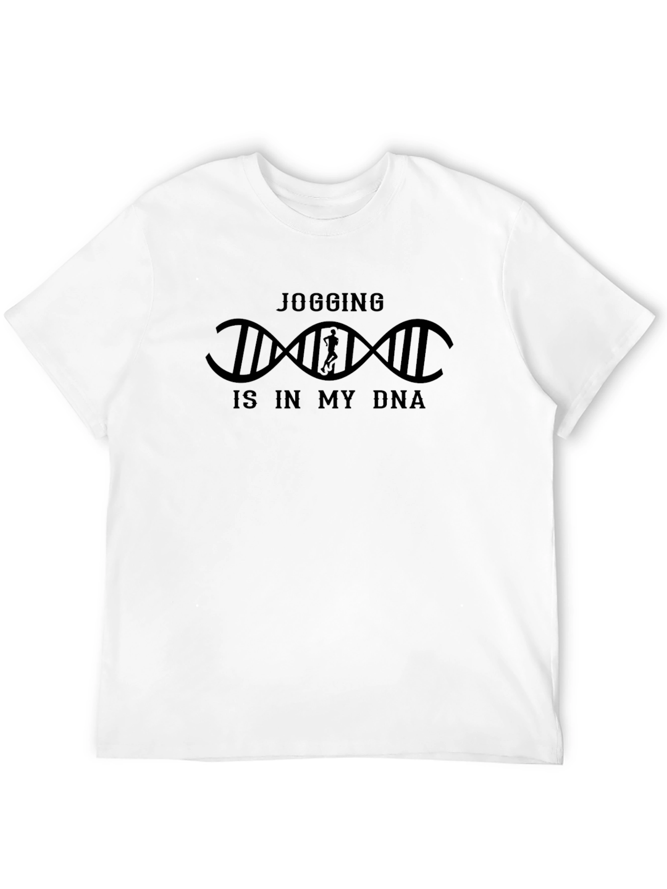 Black Jogging DNA T-Shirt - Fitness Lover's Apparel view 12