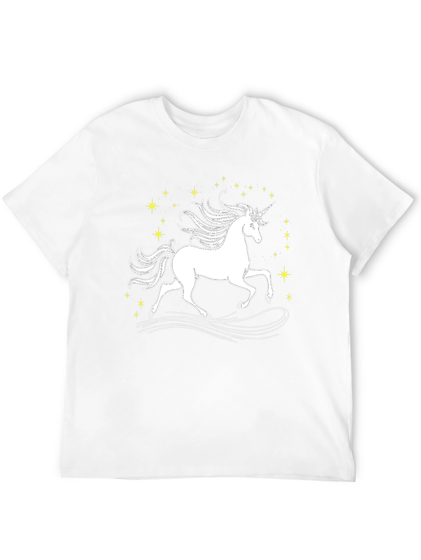 Black Unicorn Graphic Black T-Shirt view 12