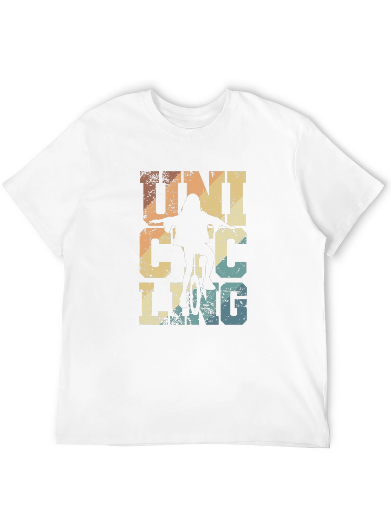 Black Vintage Unicycling T-Shirt: Retro Cycling Apparel view 12