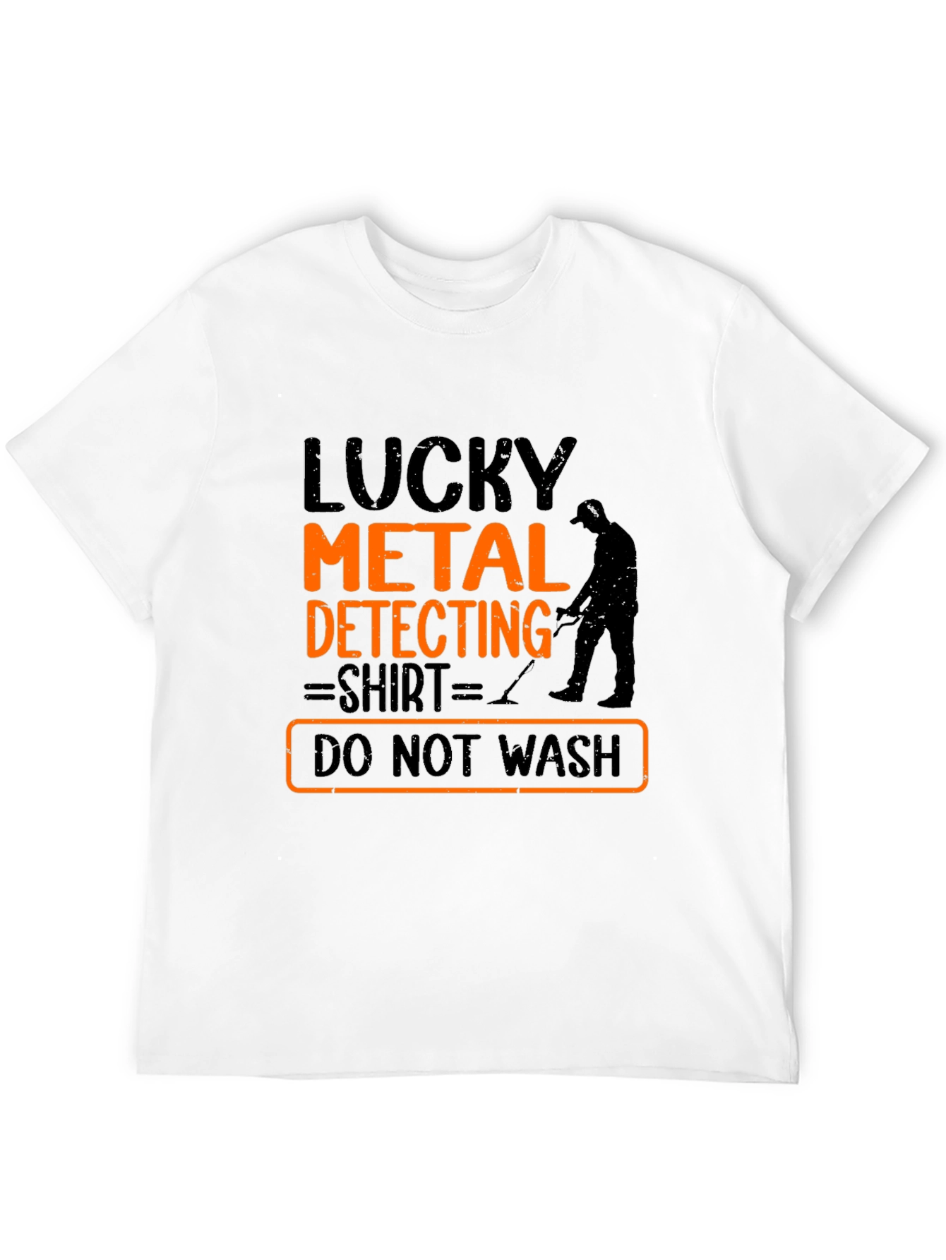 Black Lucky Metal Detecting Shirt - Novelty Hobby T-Shirt view 12