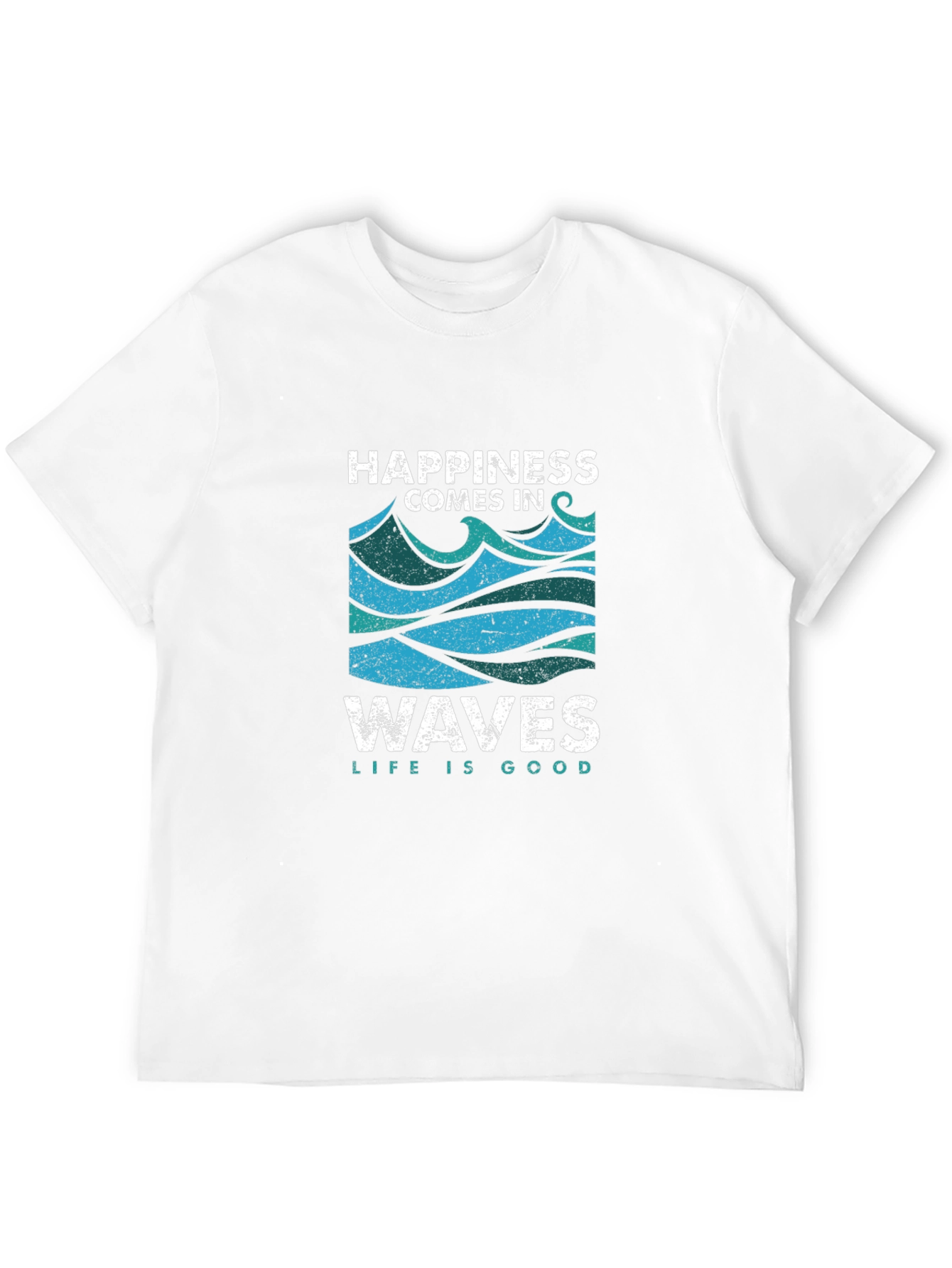 Black Happiness Comes in Waves T-Shirt - Life is Good view 12