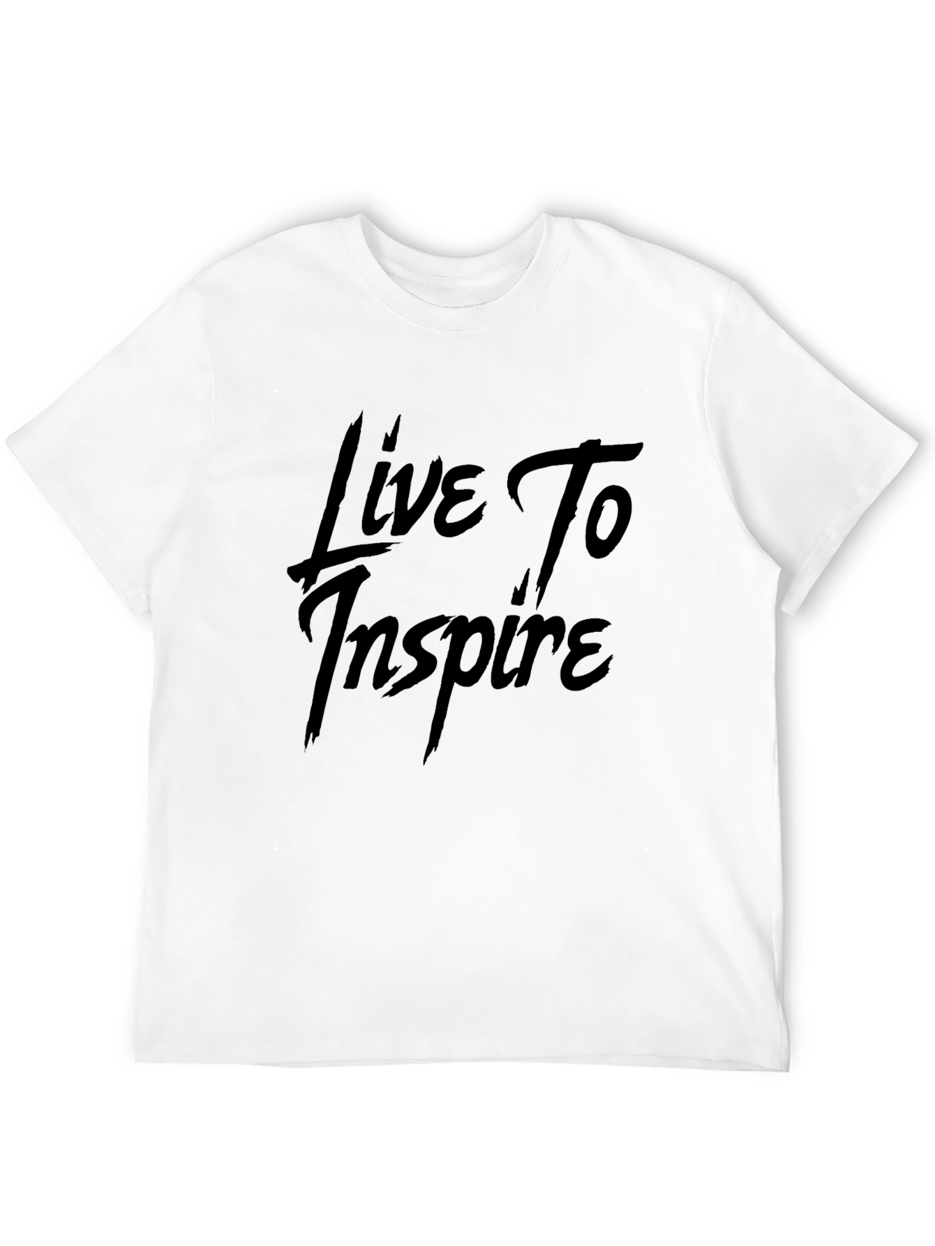 Black Live To Inspire Black Graphic Tee - Inspirational Style view 12
