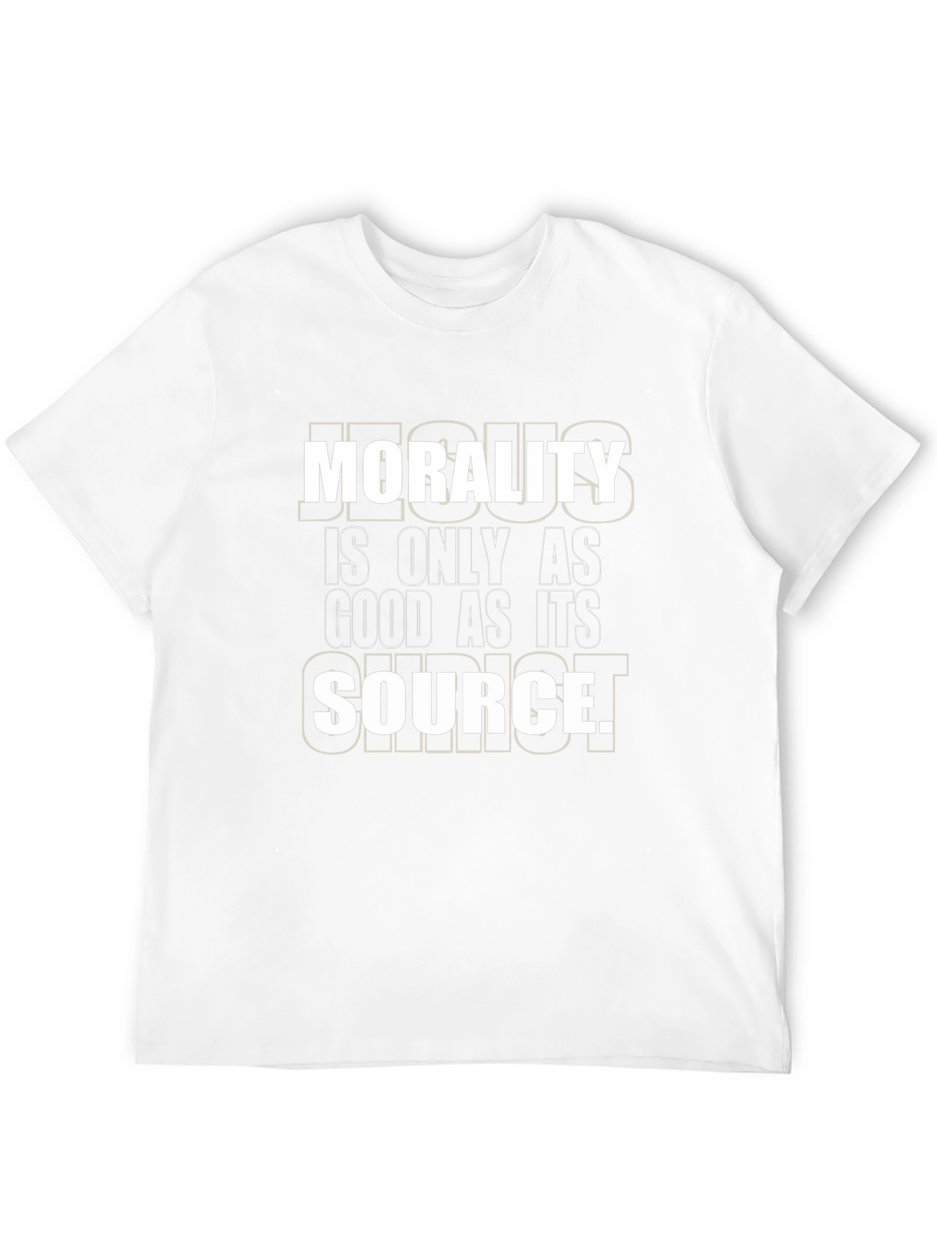 Black Morality Source Graphic Tee - Unisex Black T-Shirt view 12