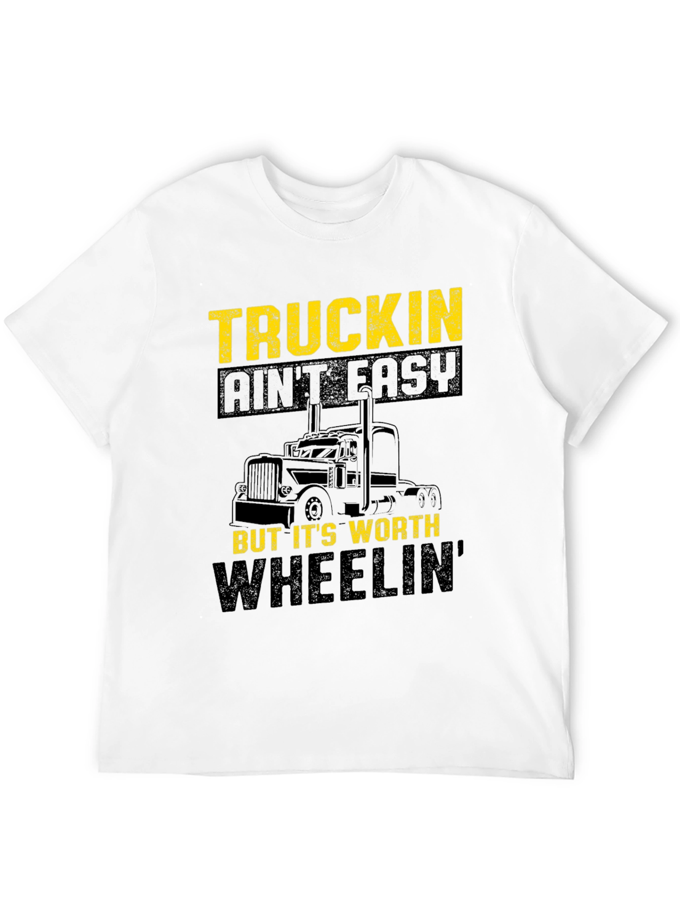 Black Truckin' Ain't Easy T-Shirt view 12