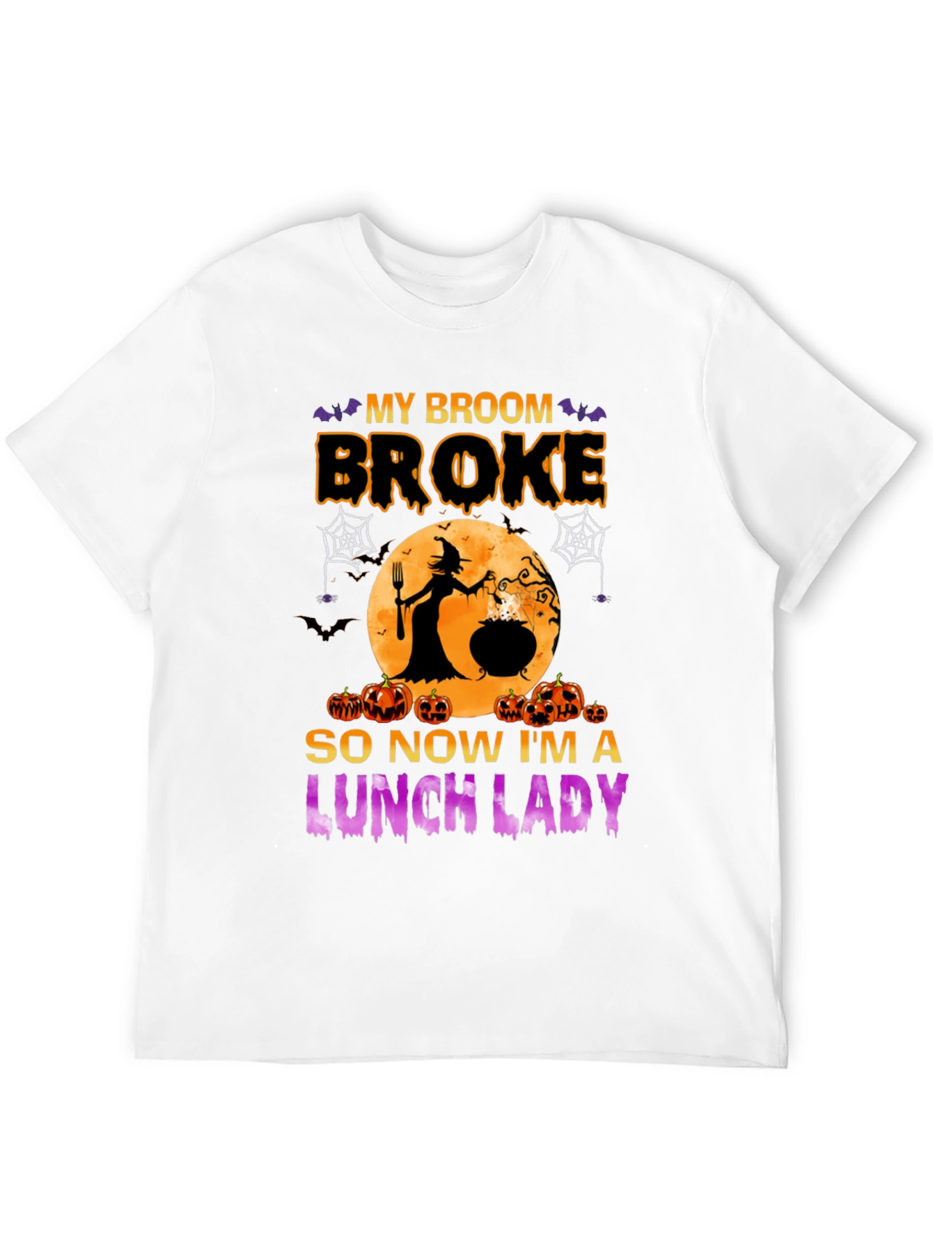 Black Halloween Lunch Lady Graphic Tee view 12