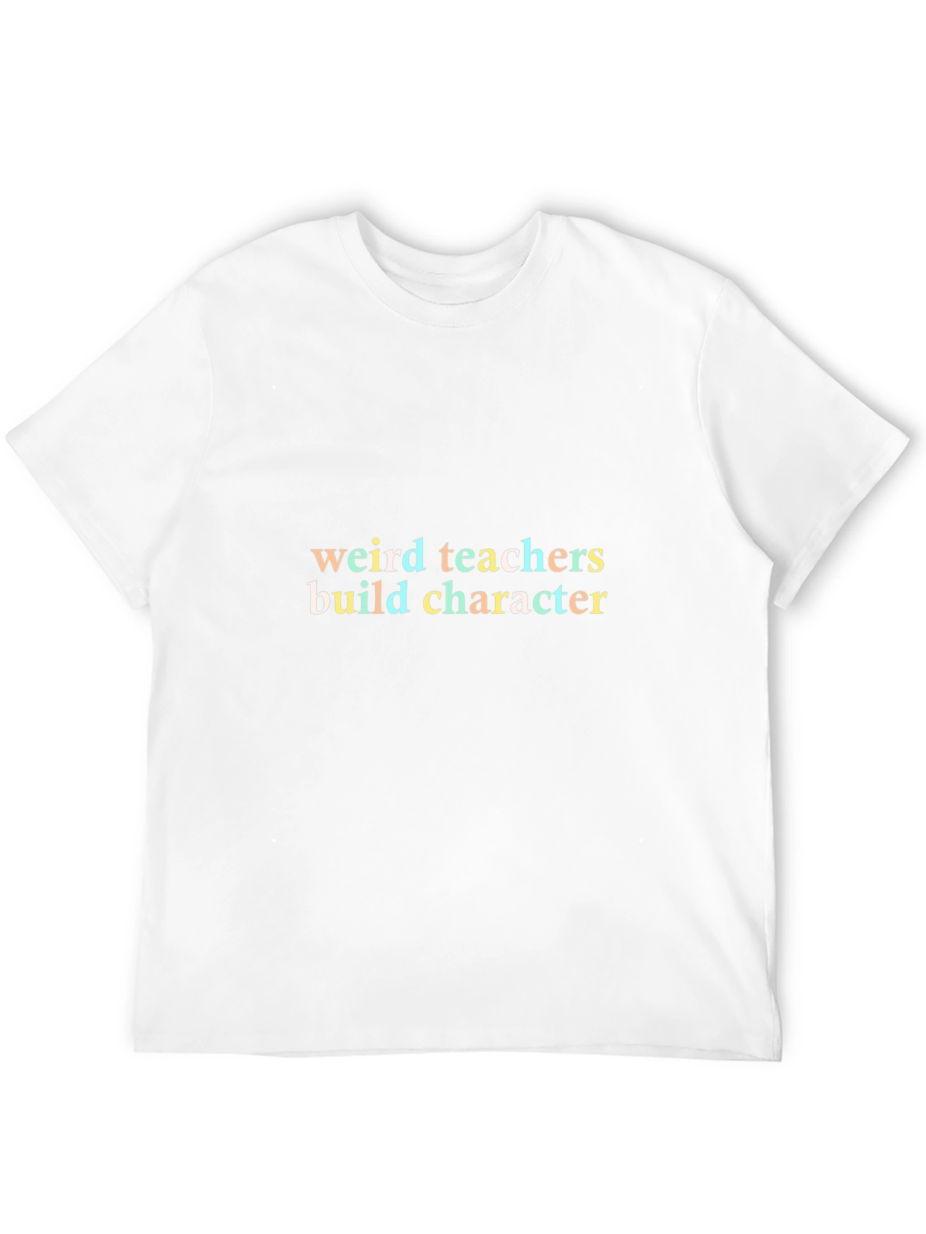 Black Weird Teachers Build Character Black T-Shirt view 12
