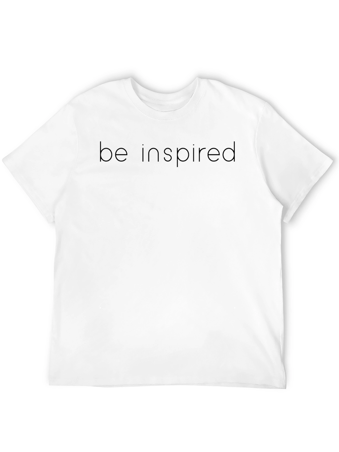 Black Be Inspired Black T-Shirt - Motivational Tee view 12
