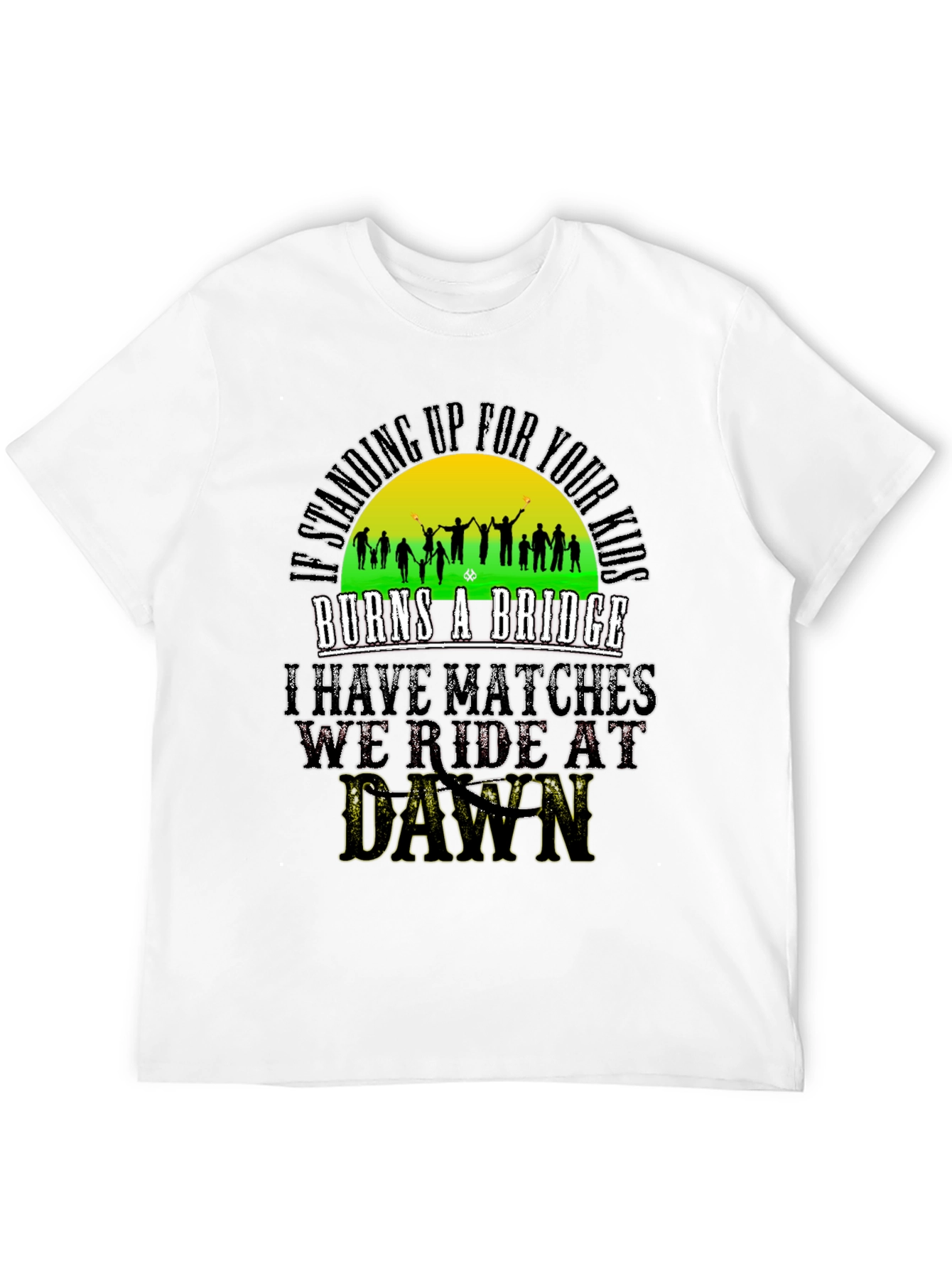 Black I'm Standing Up For Your Kids Graphic Tee view 12