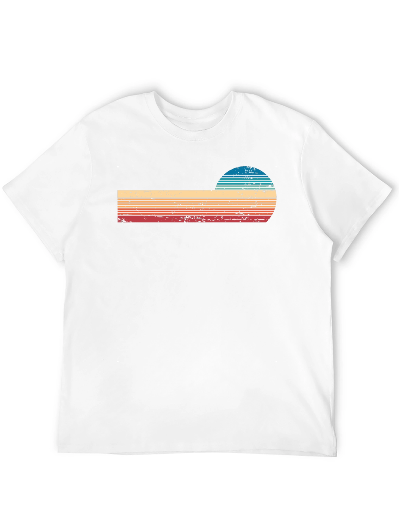 Black Retro Sunset Graphic T-Shirt view 12