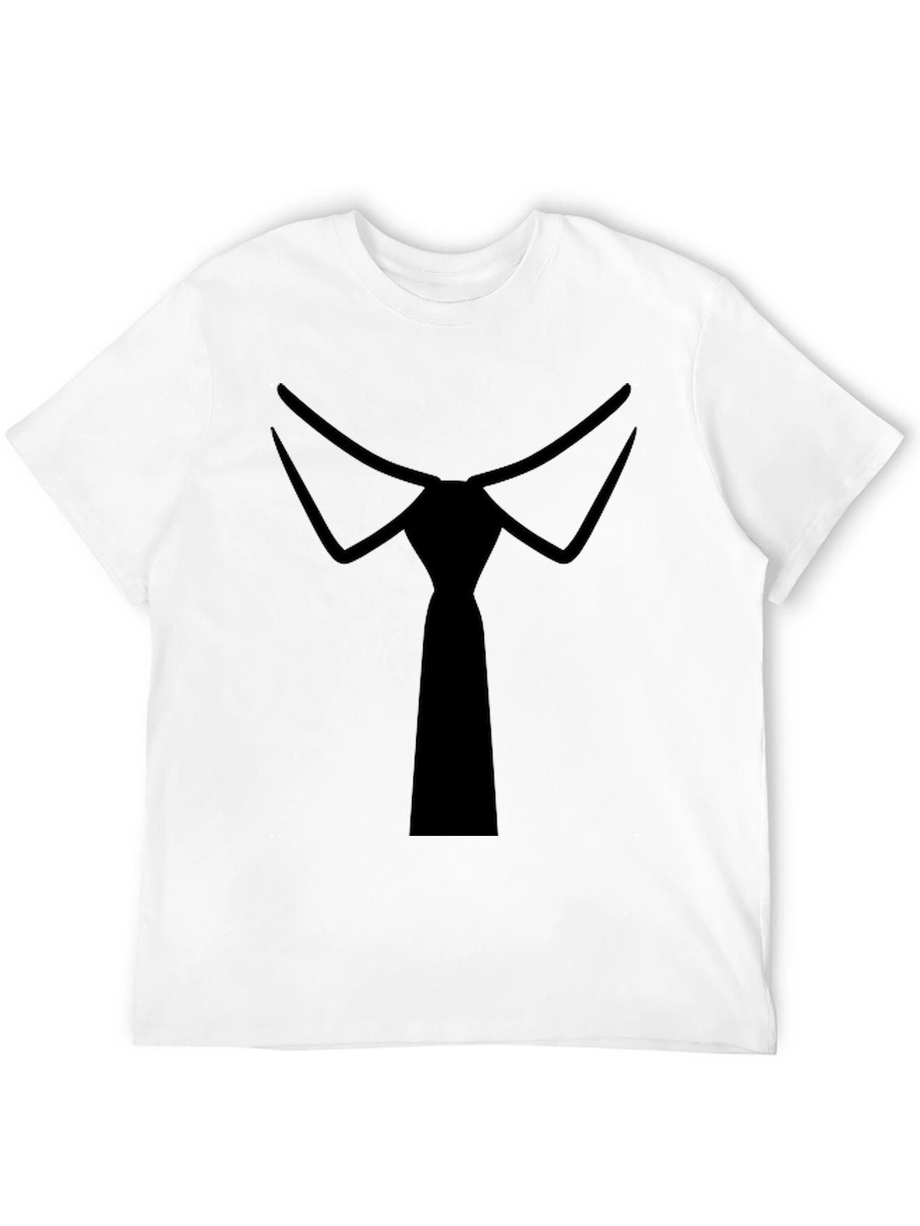 Black Formal Tie Black Tee - Stylish Novelty T-Shirt view 12