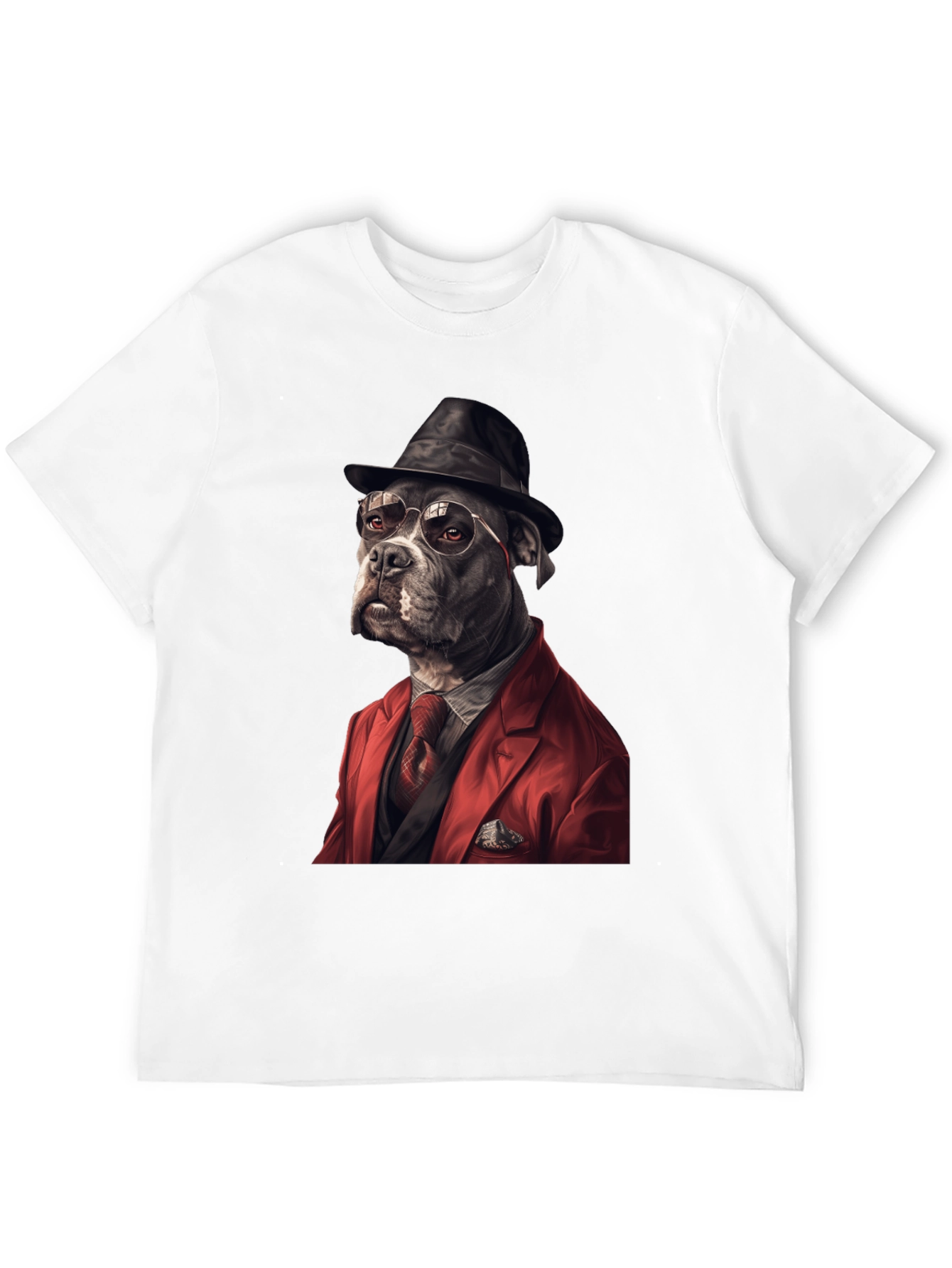 Black Dog in Suit Graphic Tee view 12