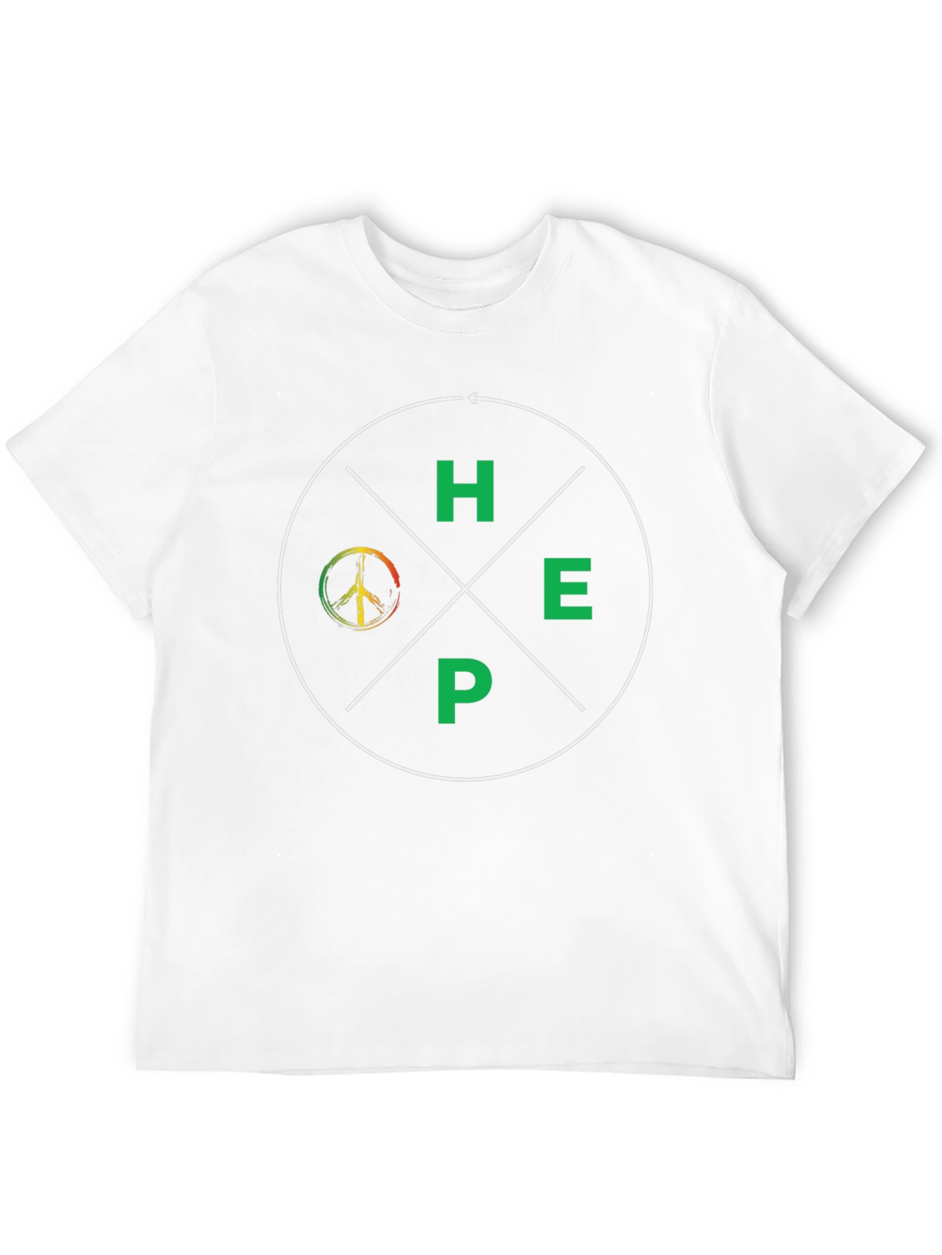 Black HOPE Peace Sign Graphic Tee - Black view 12