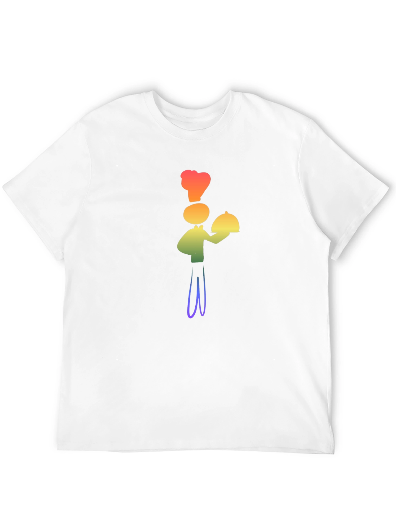 Black Rainbow Chef Graphic T-Shirt - Stylish, Fun Design view 12