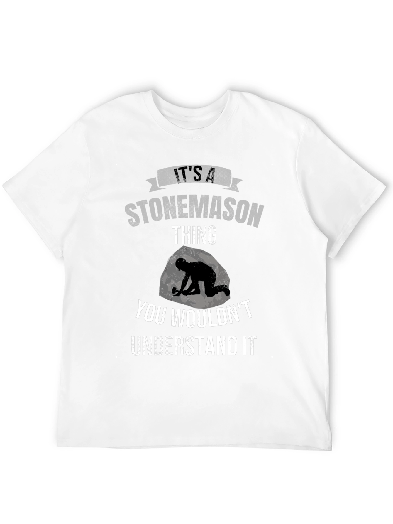 Black Stonemason T-Shirt - "It's A Stonemason Thing" view 12