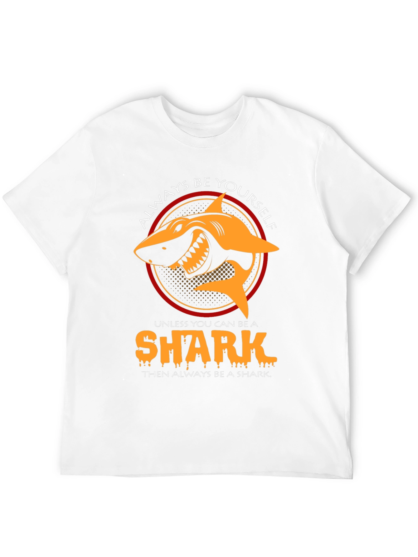 Black Always Be Yourself Shark Graphic Tee view 12