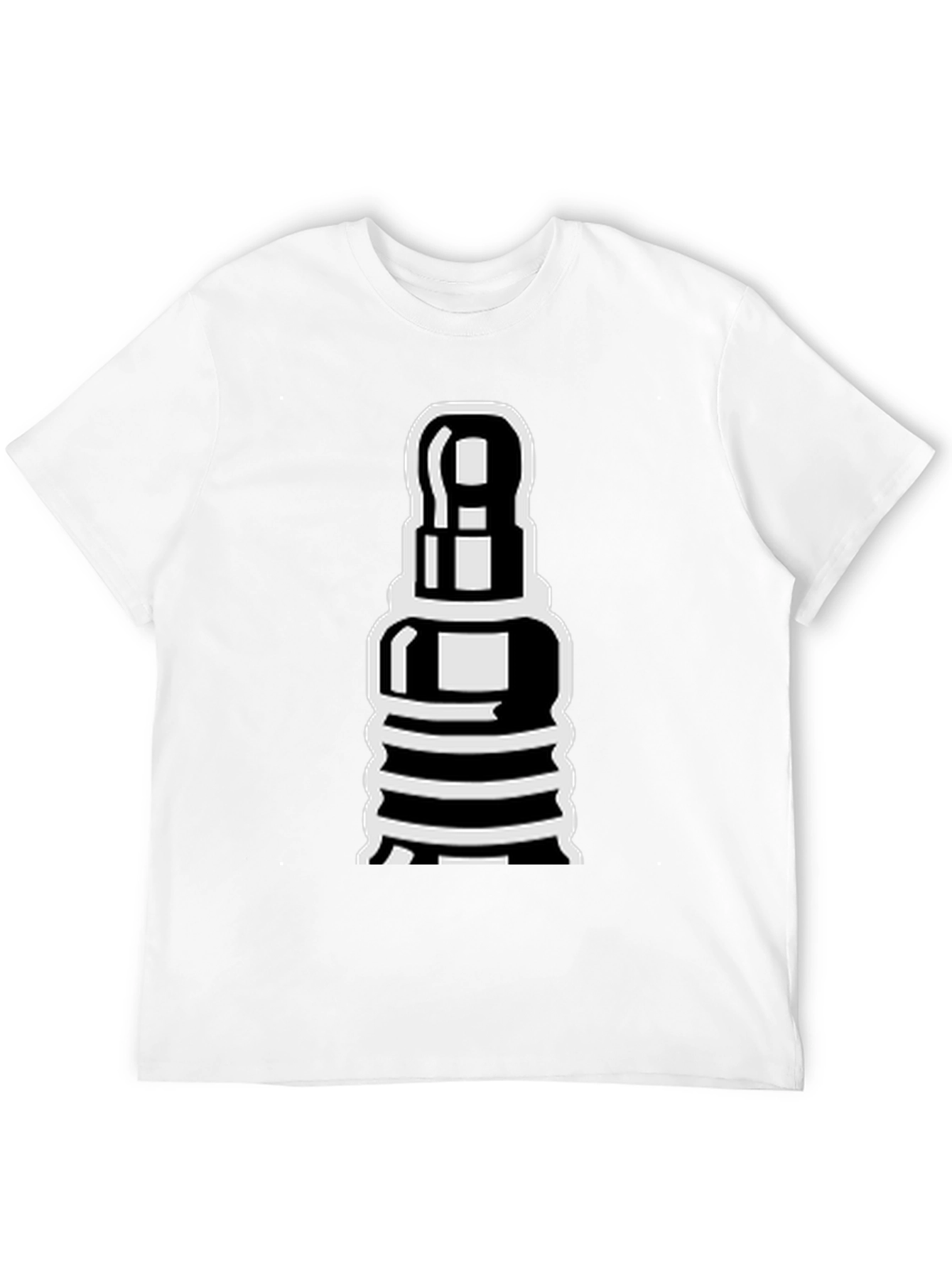 Black Chess Piece Graphic Tee - Black Cotton T-Shirt view 12