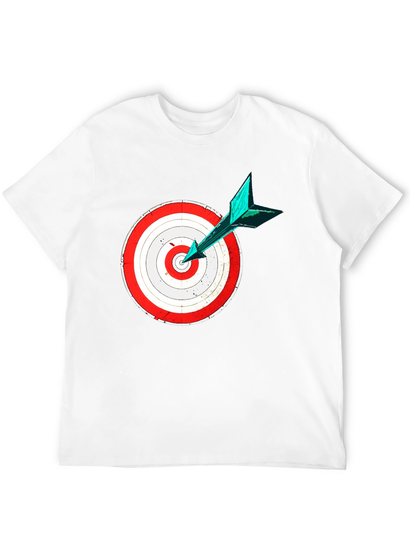 Black Target Practice Tee - Bullseye Arrow Design view 12