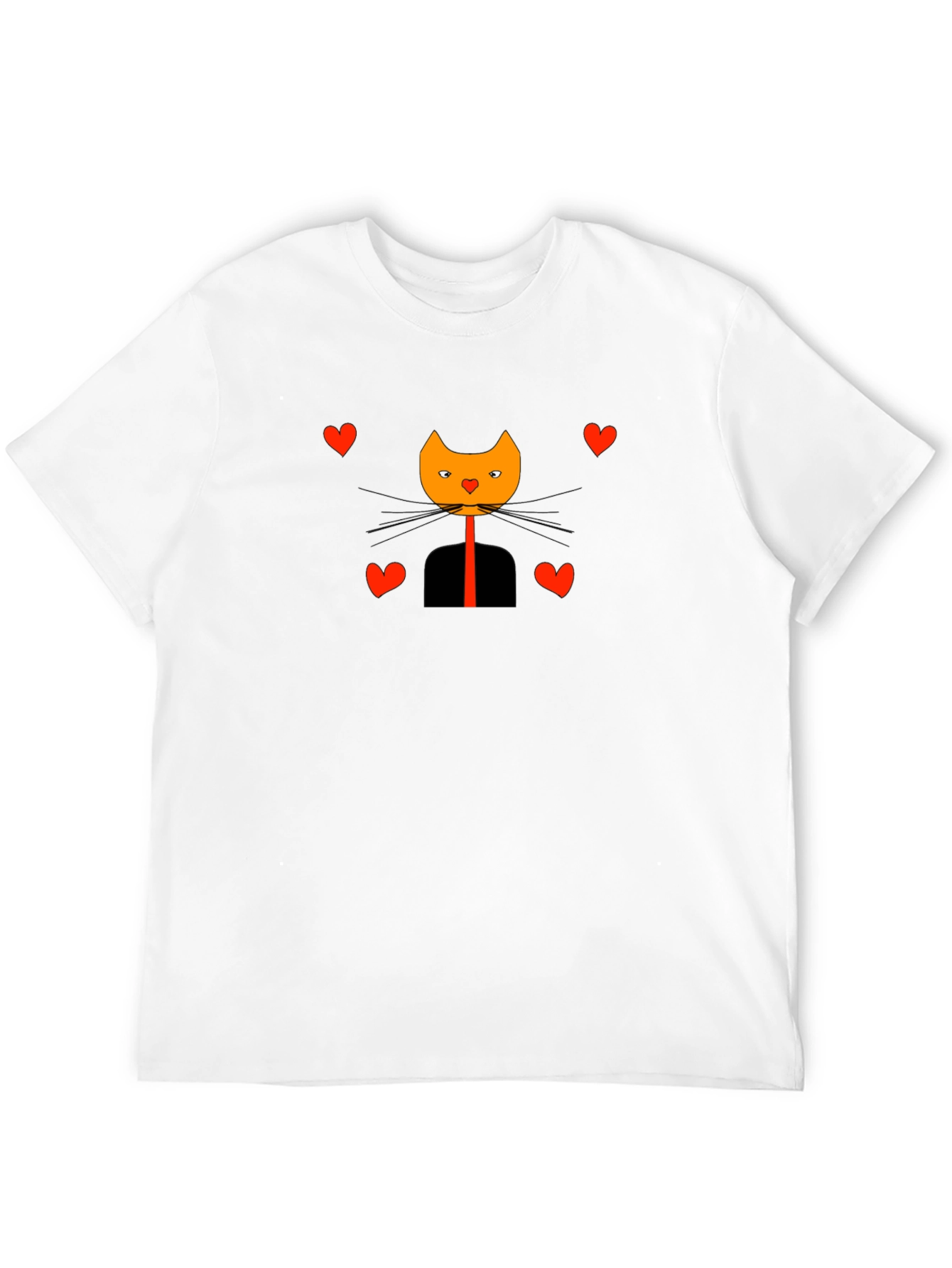 Black Cat in Suit Valentine's Day Graphic Tee view 12