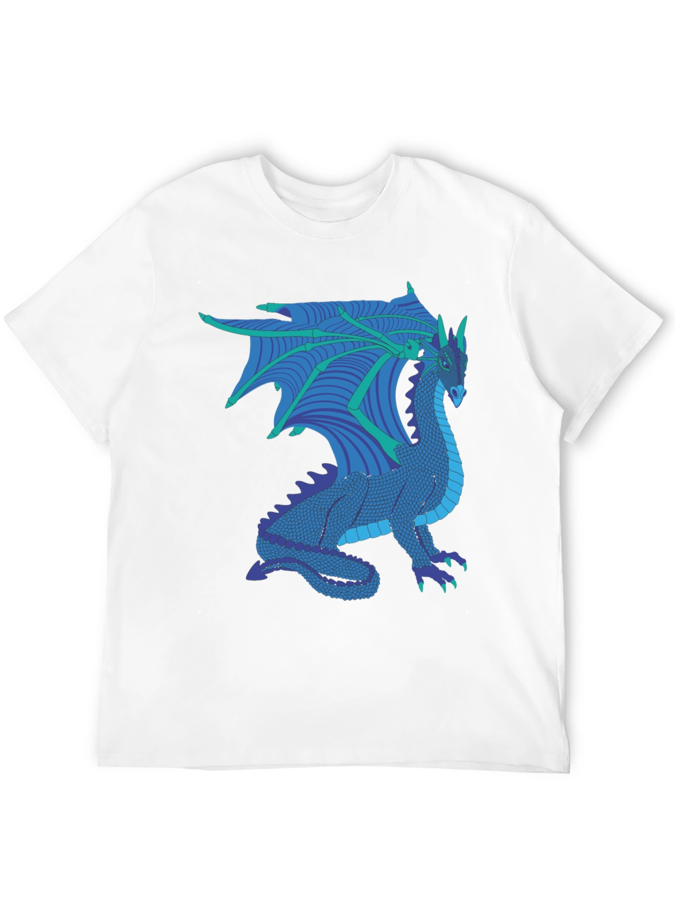 Black Dragon Graphic Tee - Fantasy Creature T-Shirt view 12