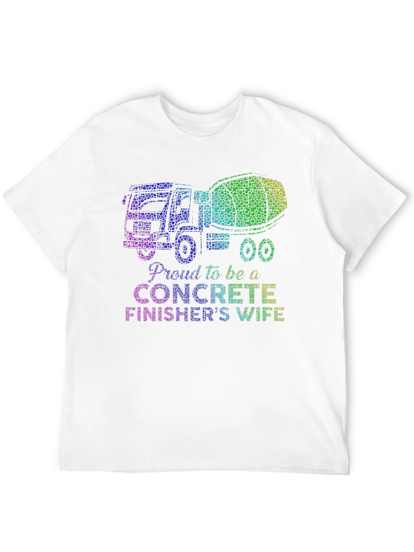 Black Proud Concrete Finisher's Wife Graphic Tee view 12