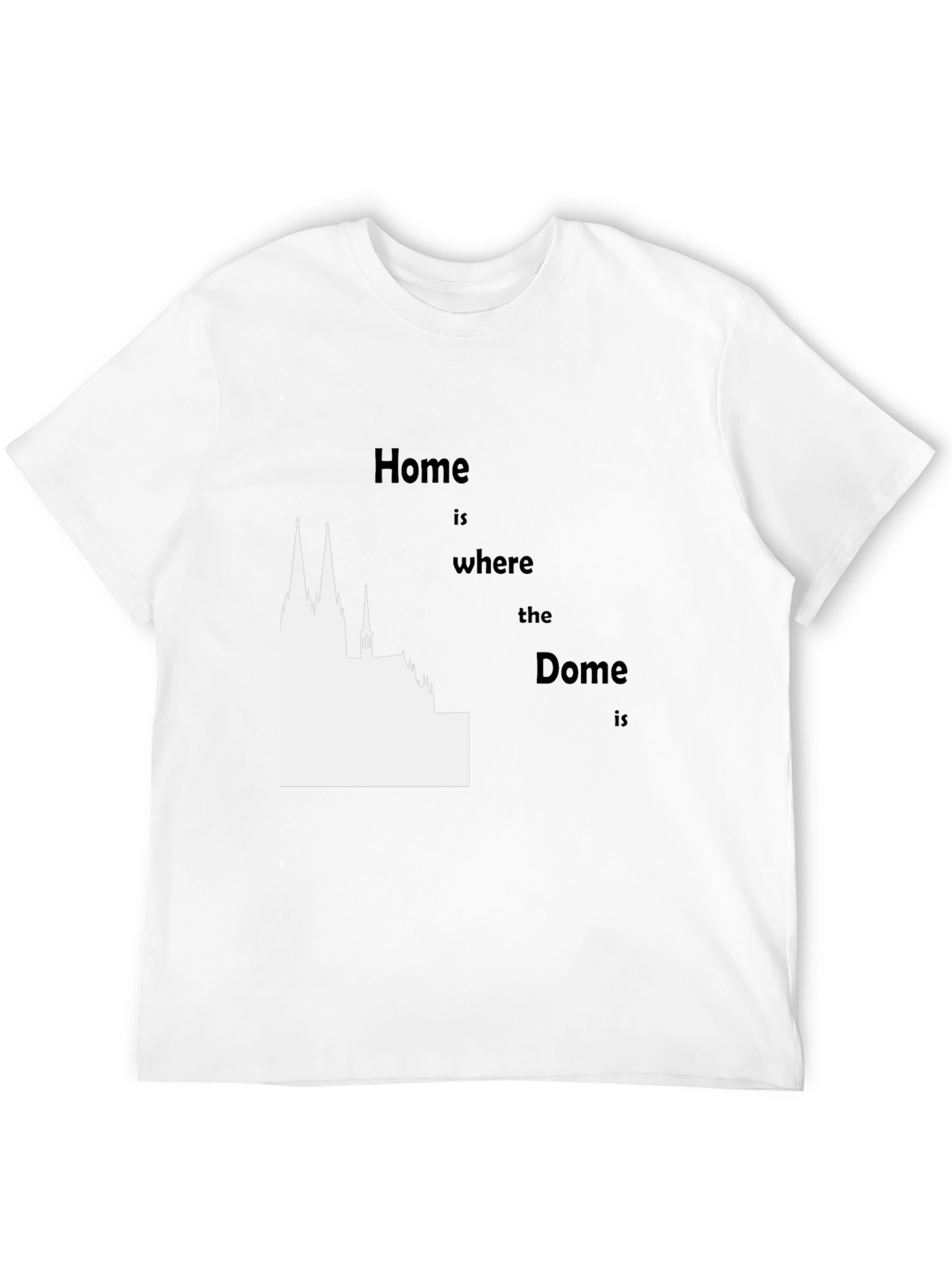 Black Home is Where the Dome Is Graphic Tee view 12