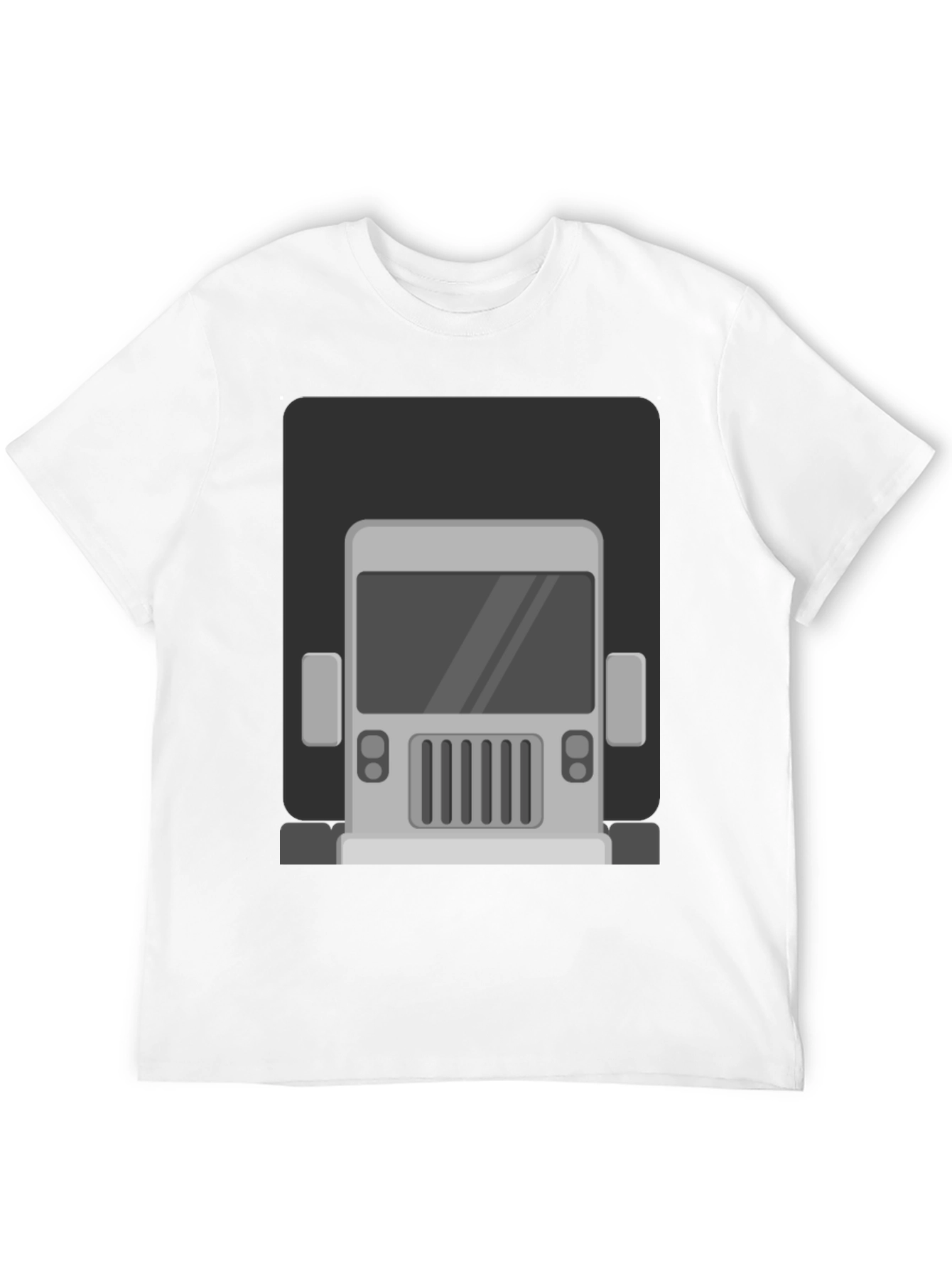 Black Truck Graphic Print T-Shirt - Men's Black Tee view 12