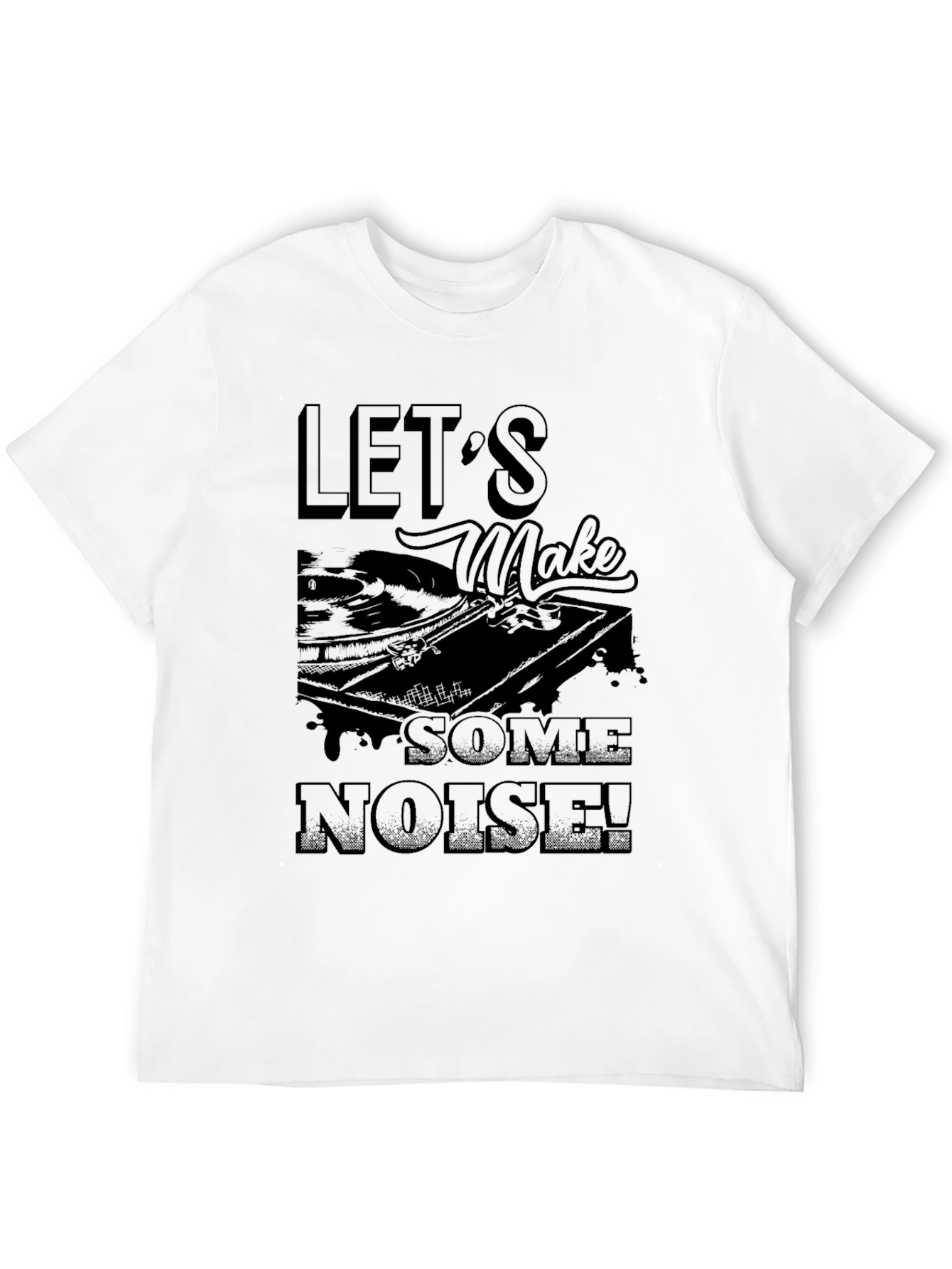 Black Let's Make Some Noise Black T-Shirt view 12