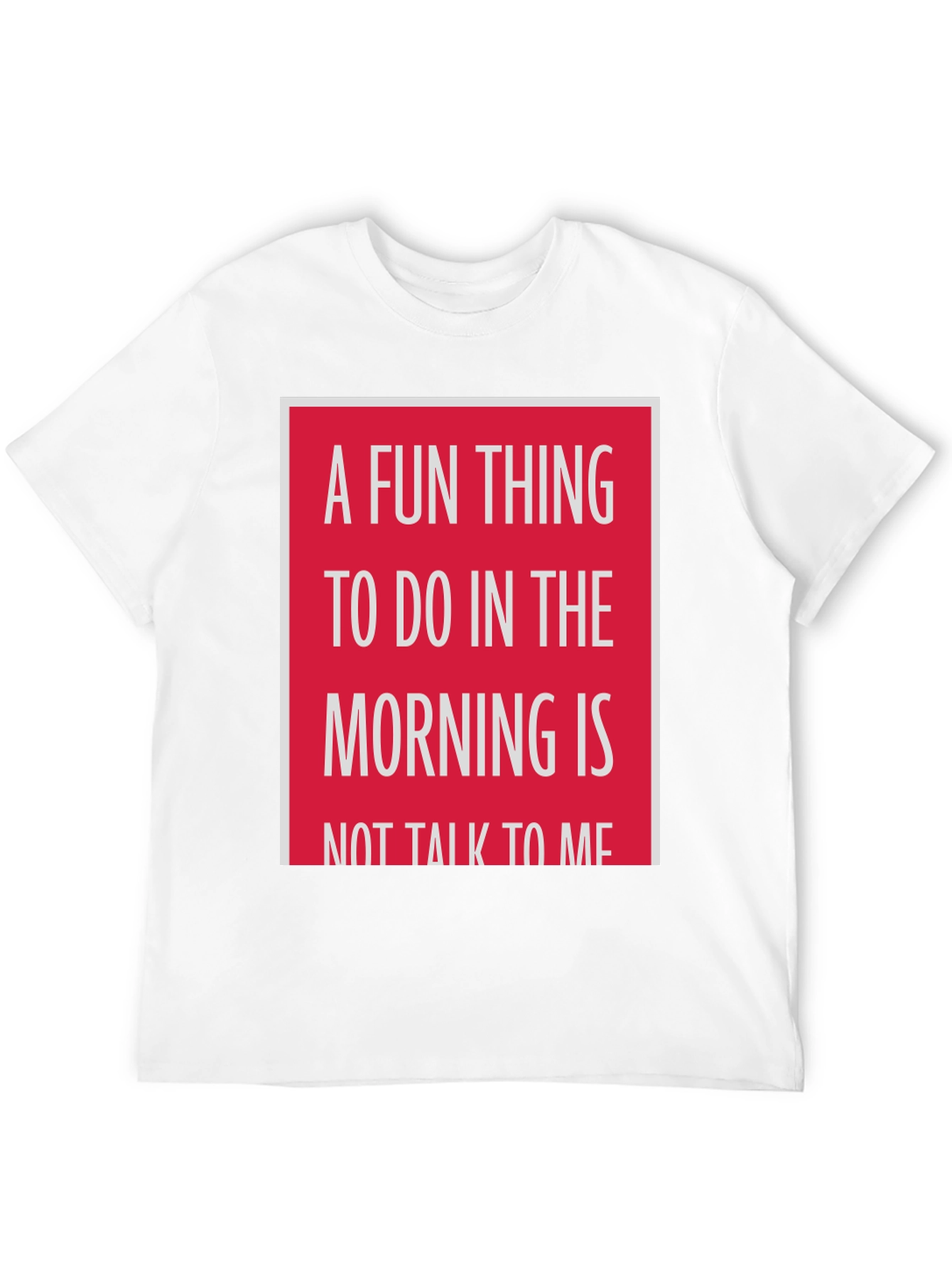 Black Funny 'Don't Talk to Me' Morning T-Shirt view 12
