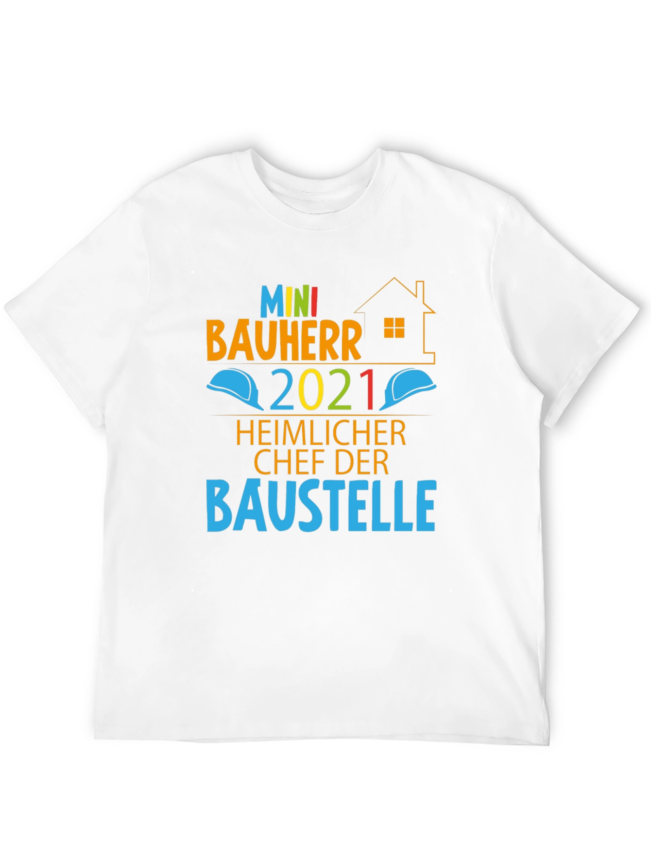 Black Mini Bauherr 2021 T-Shirt, Construction Boss Tee view 12