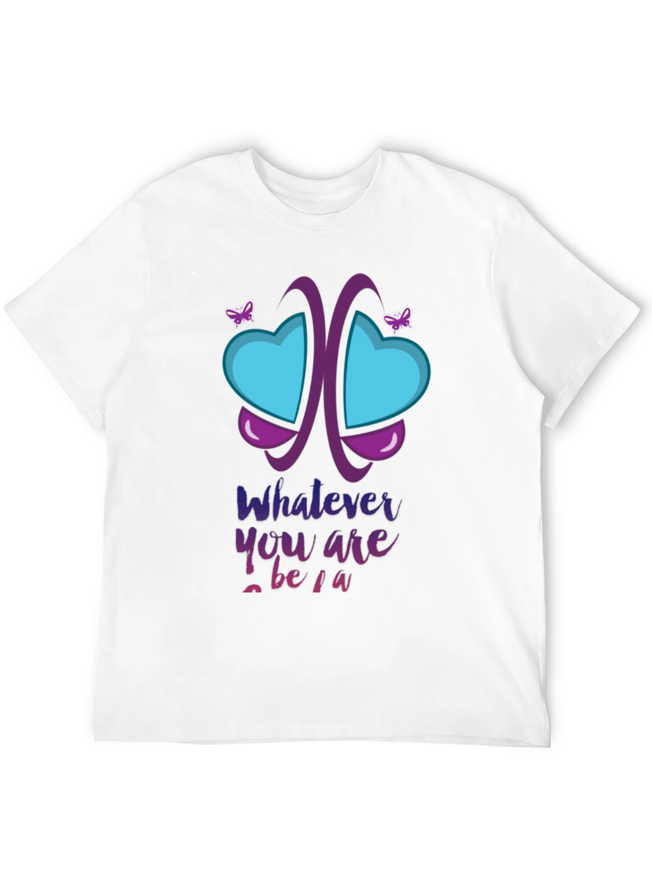 Black Unique Butterfly Heart Graphic T-Shirt view 12