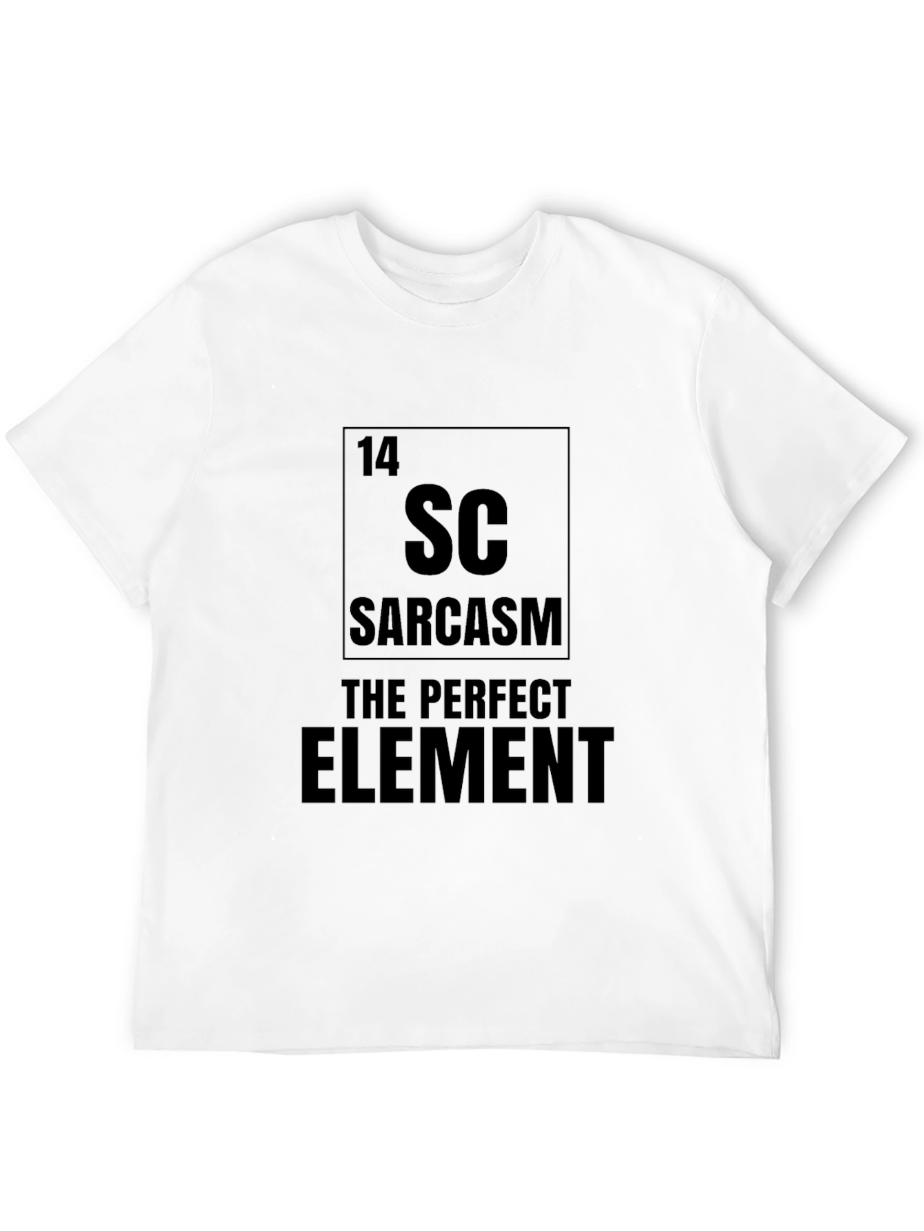 Sarcasm Element T-Shirt - Black Graphic Tee - 12