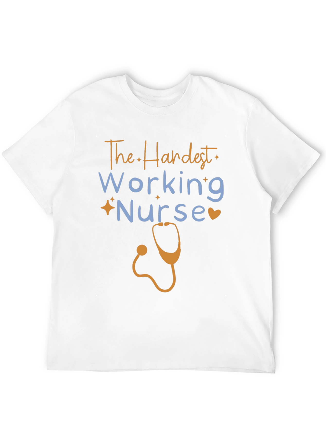 Black Hardest Working Nurse Graphic Tee view 12
