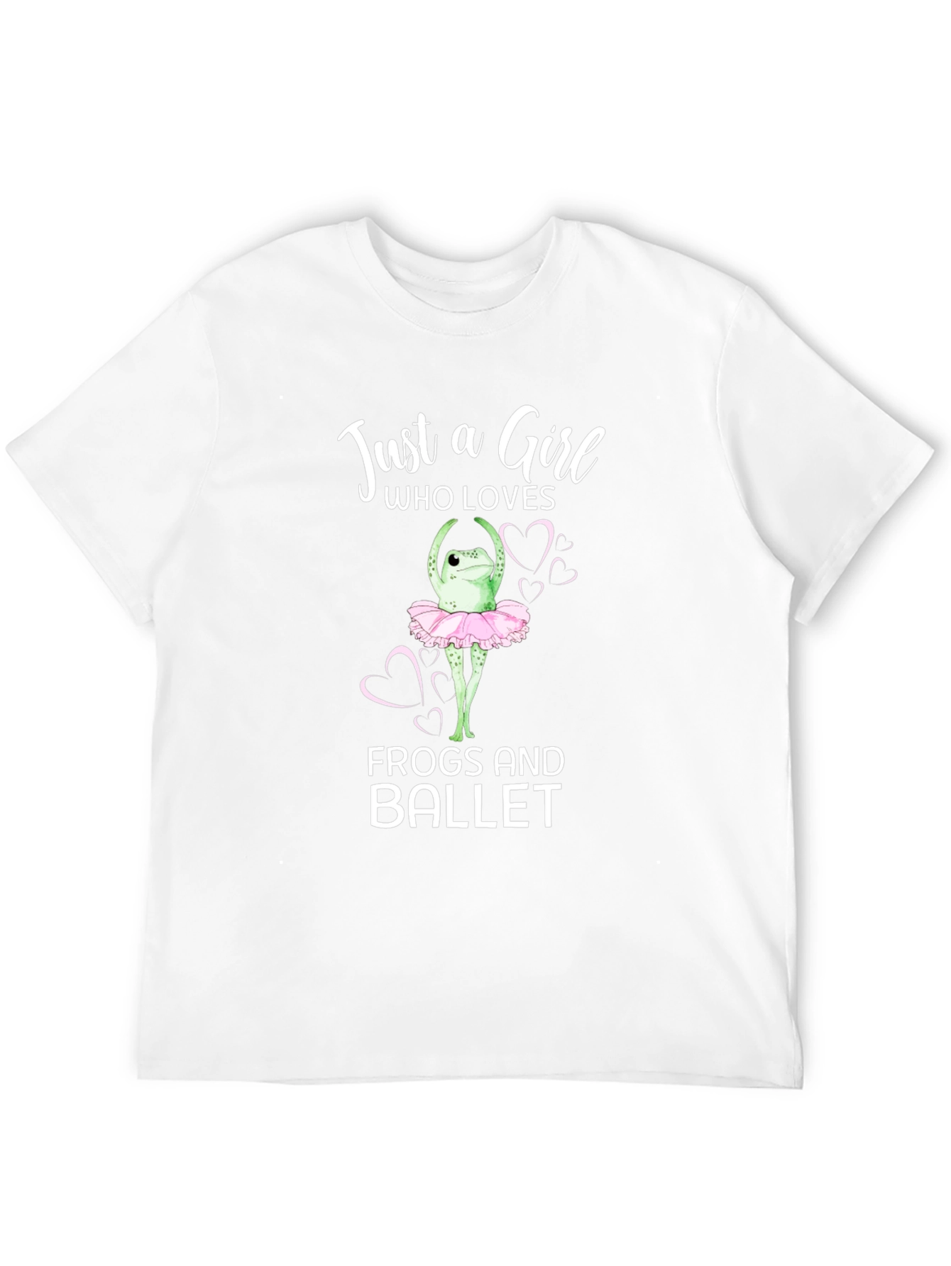 Black Just a Girl Who Loves Frogs and Ballet T-Shirt view 12