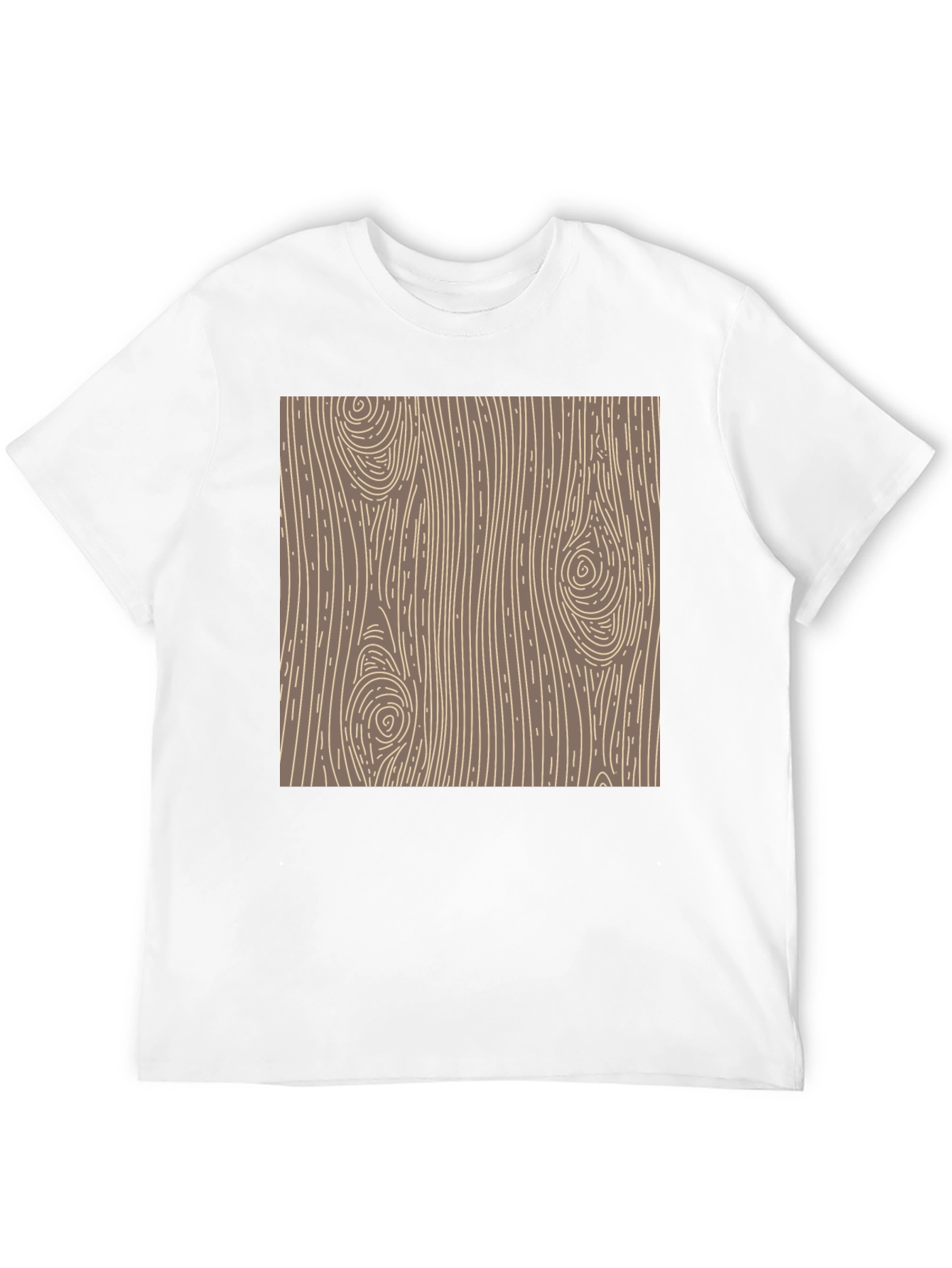Black Wood Grain Graphic Tee - Classic Style view 12