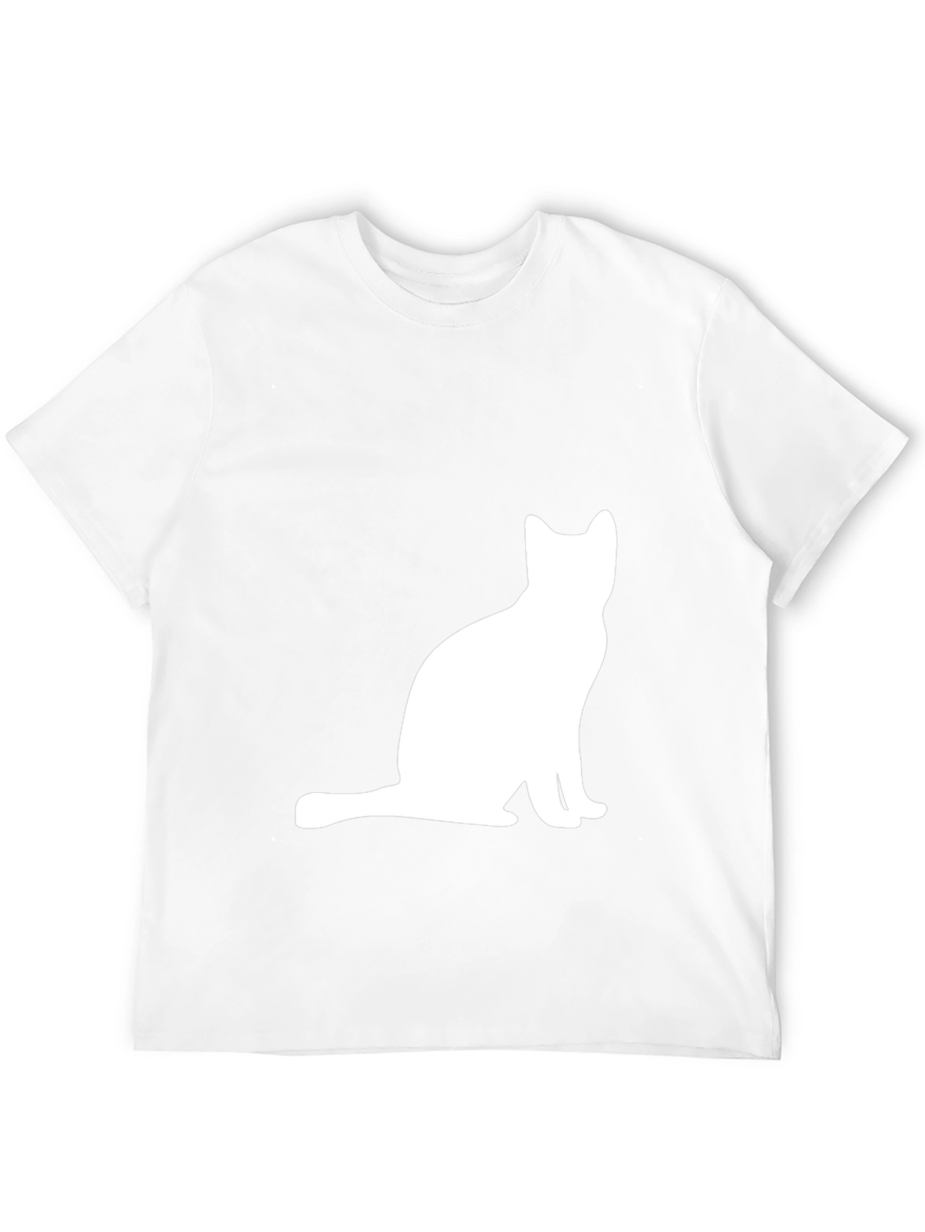 Black Cat Silhouette Graphic Tee - Black view 12