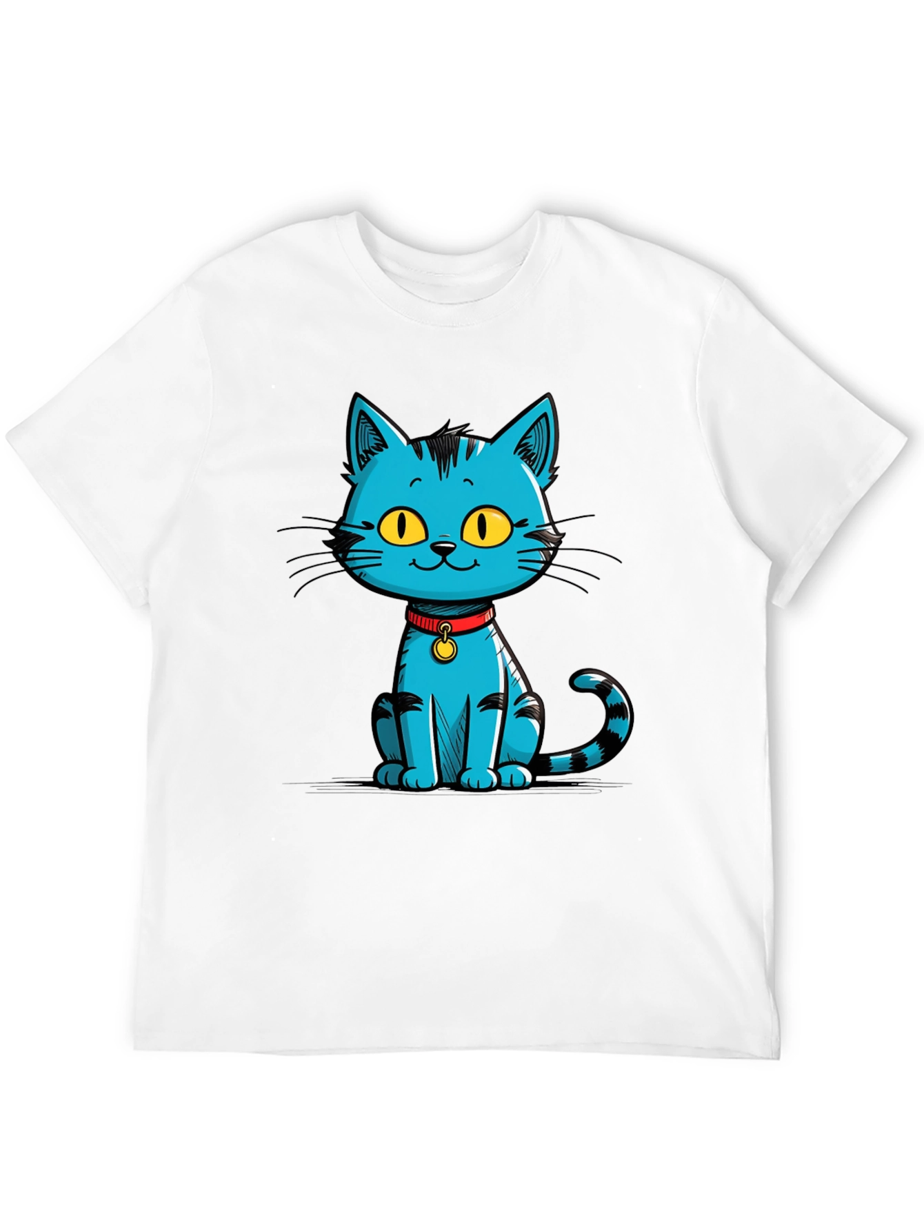 Black Cool Cat Graphic T-Shirt view 12