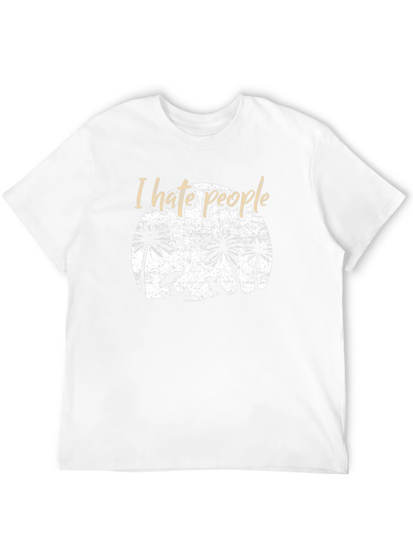 Black I Hate People Beach Graphic Tee view 12