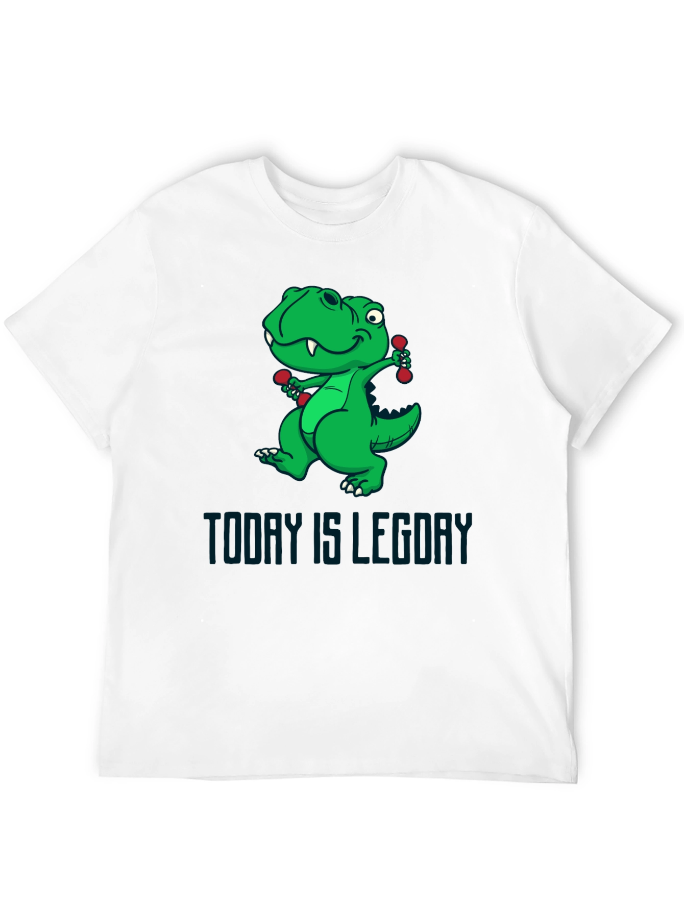 Black Dino Leg Day T-Shirt - Funny Workout Tee view 12