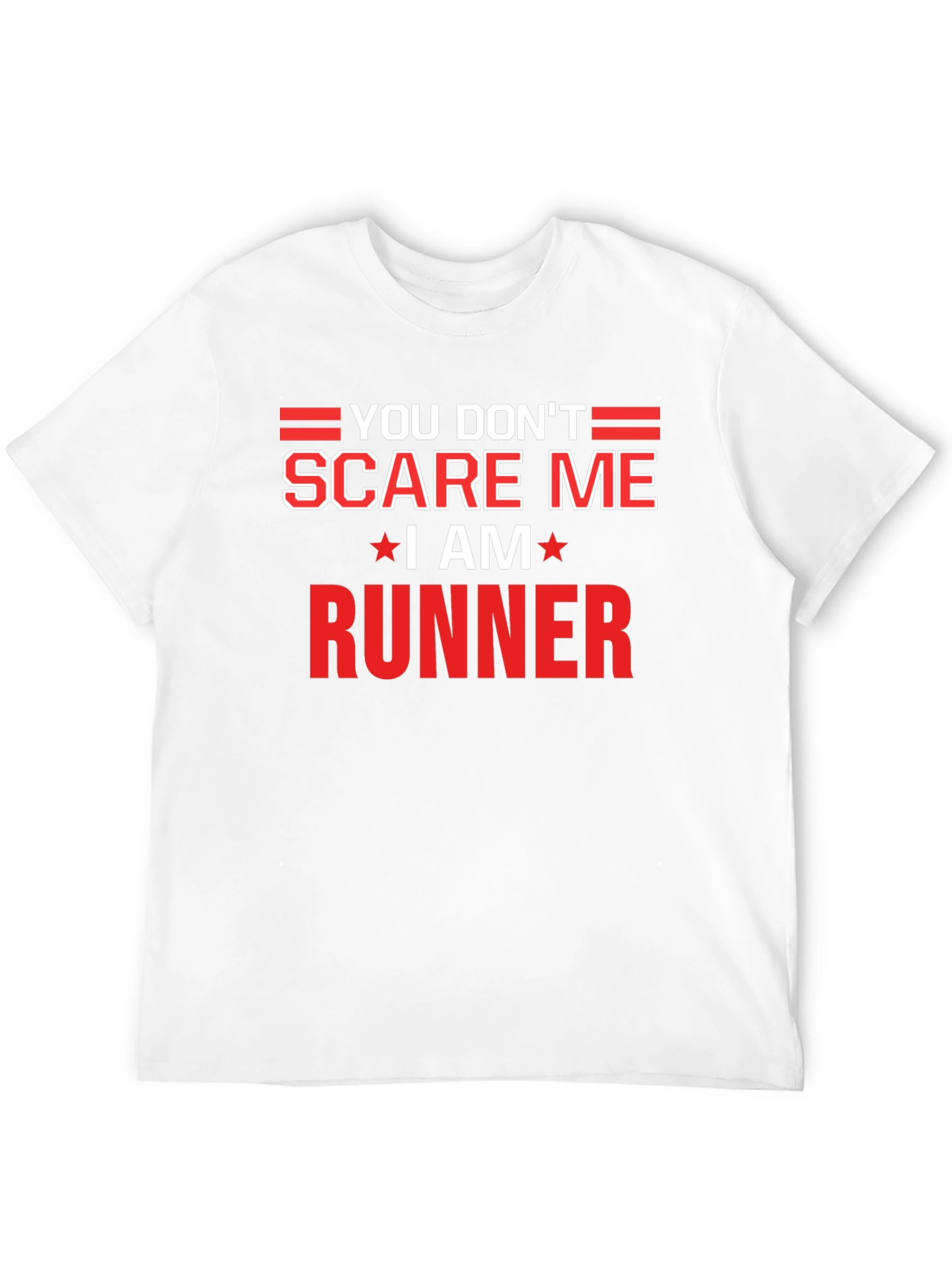 Black You Don't Scare Me I Am a Runner T-Shirt view 12