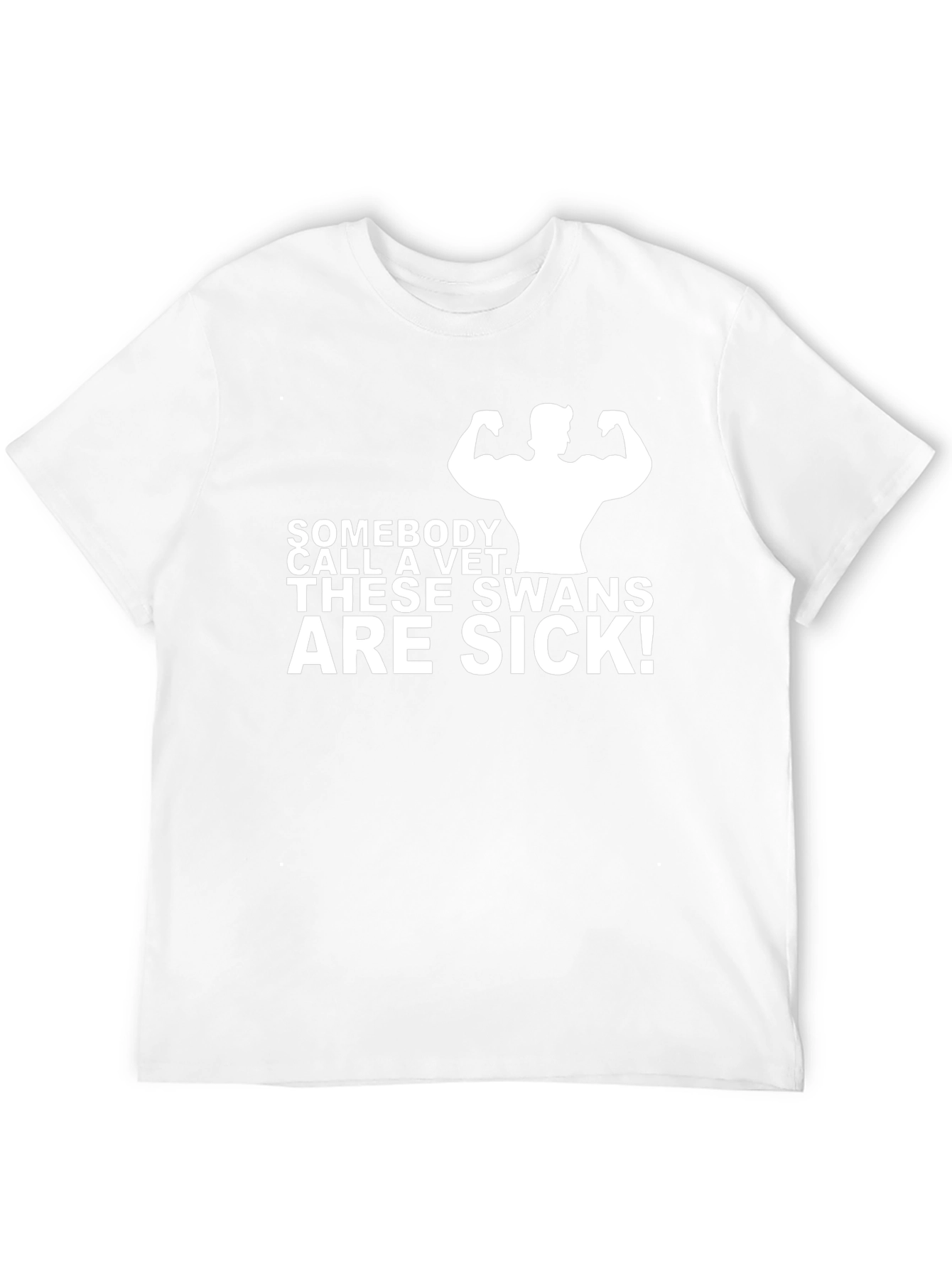 Black "Sick Swans" Graphic T-Shirt view 12