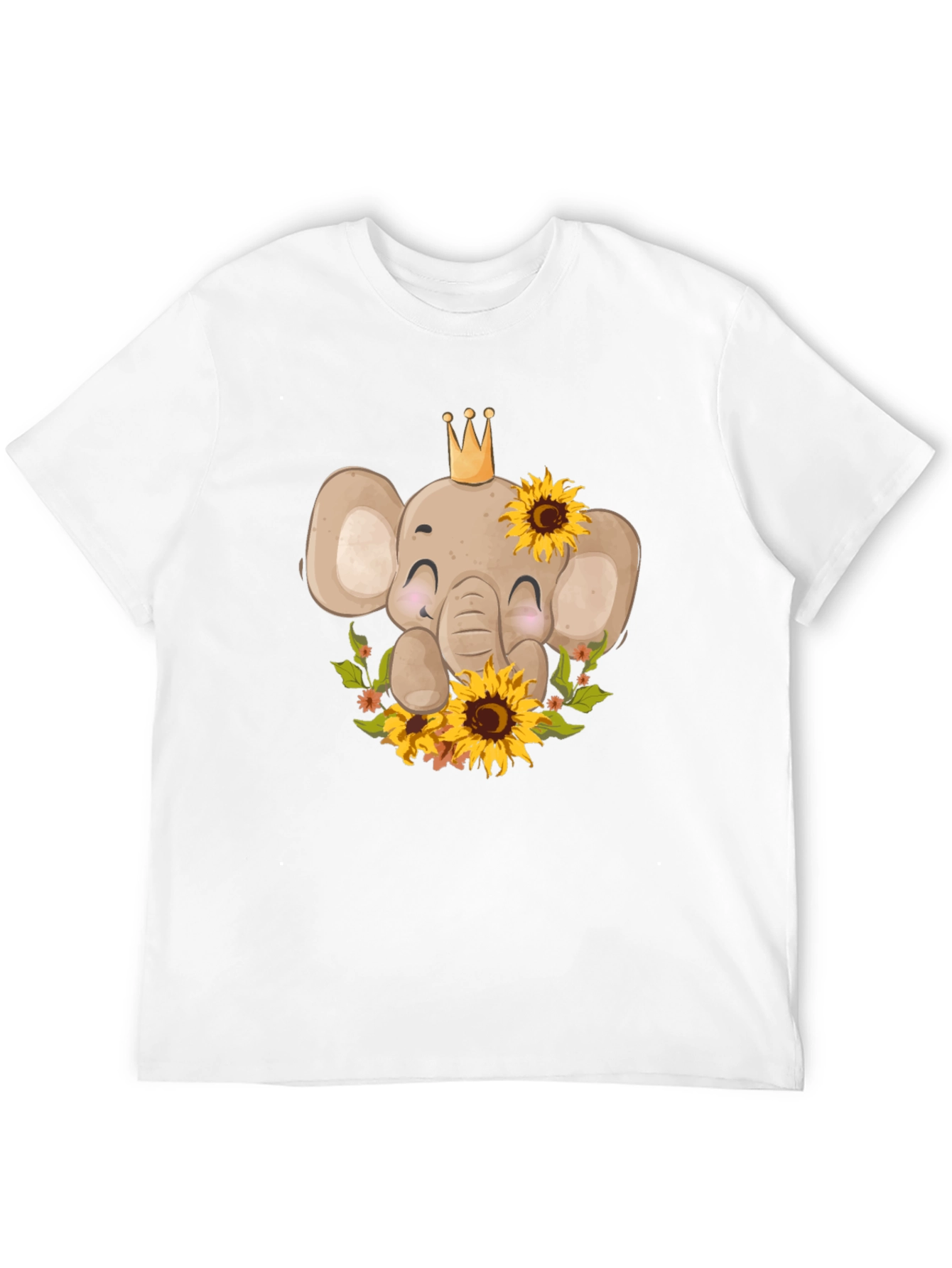 Black Elephant Sunflower Graphic Tee view 12
