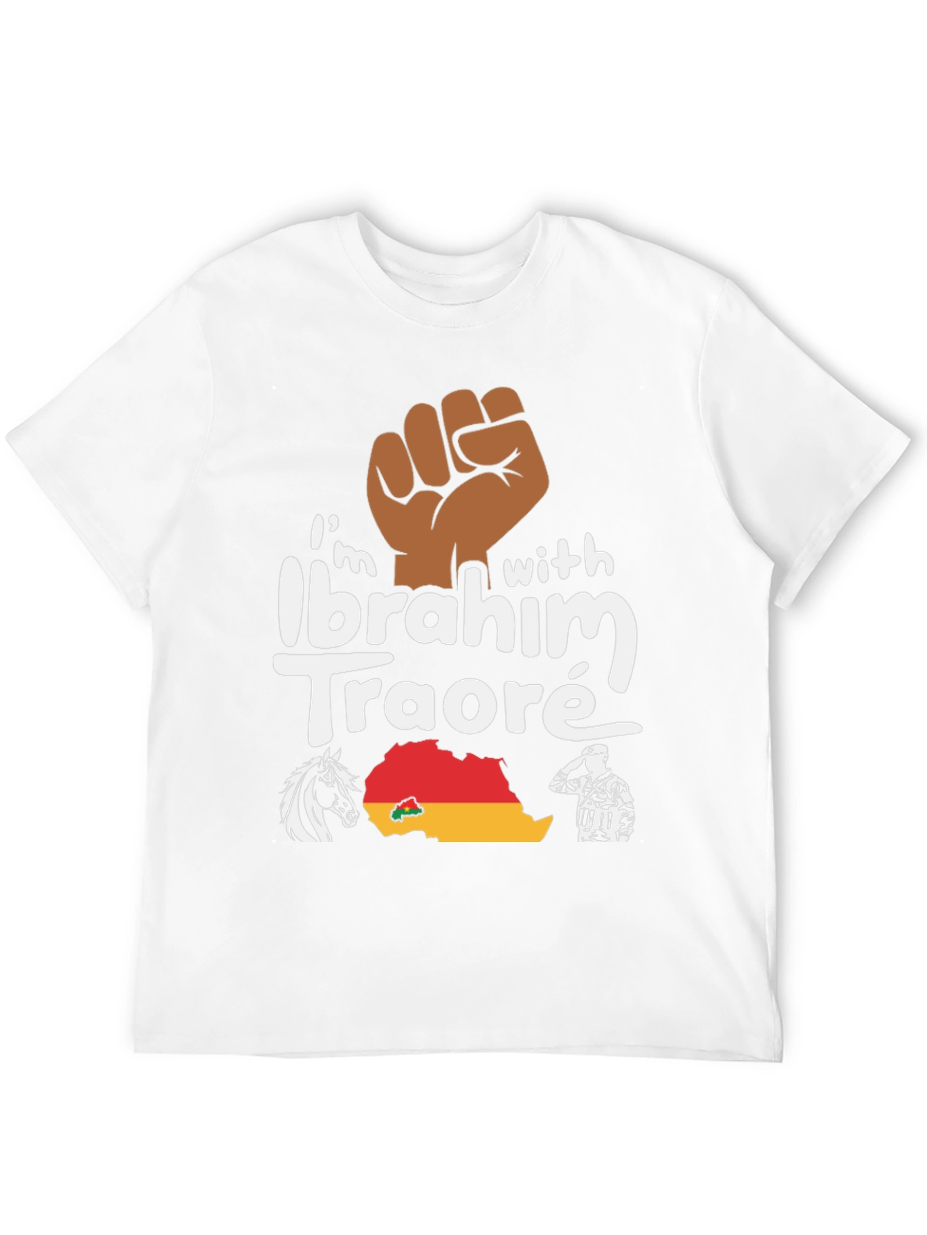Ibrahim Traoré Supporter T-Shirt - Black Power - 12