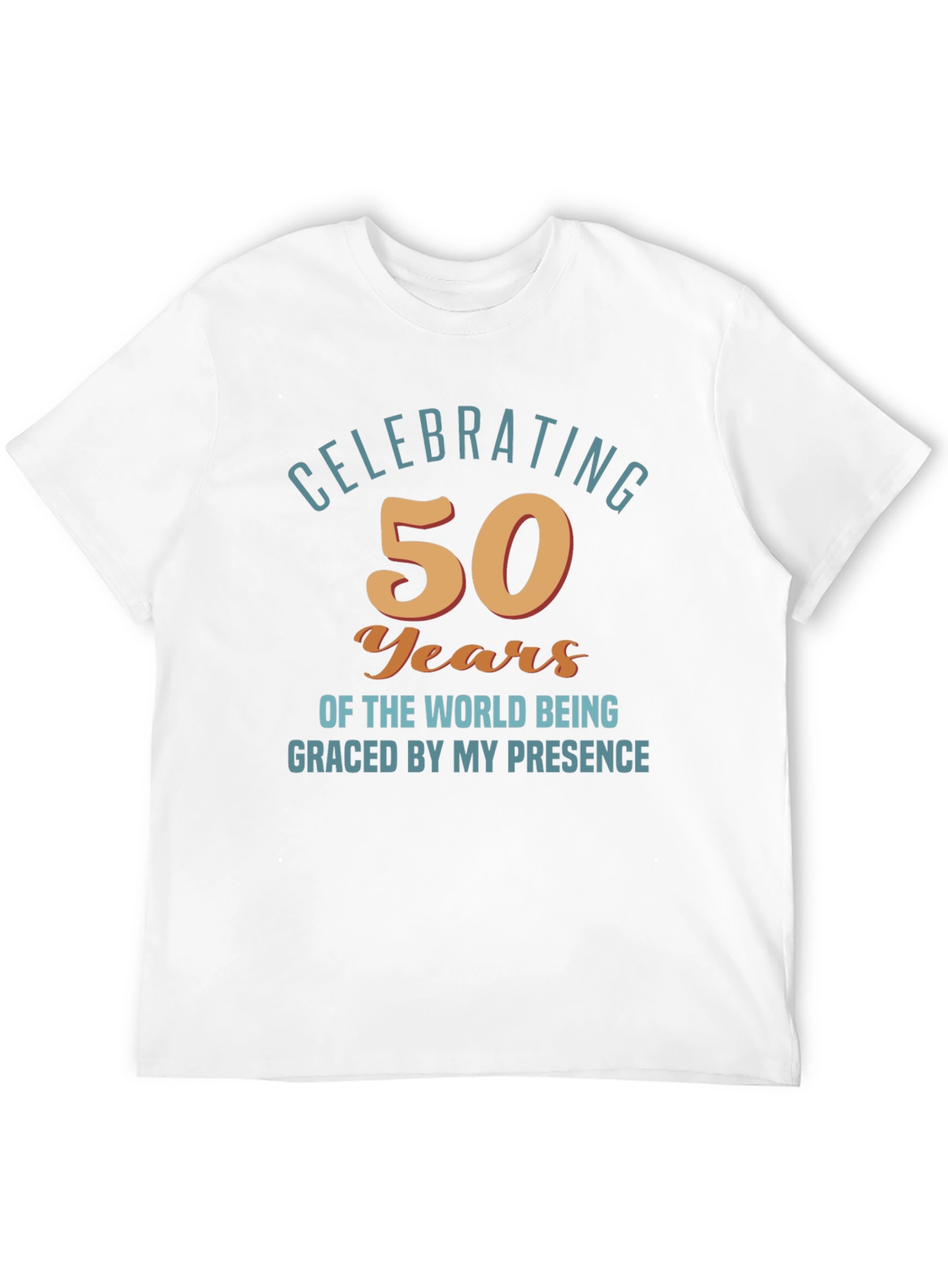 Black Celebrating 50 Years Funny Birthday T-Shirt view 12
