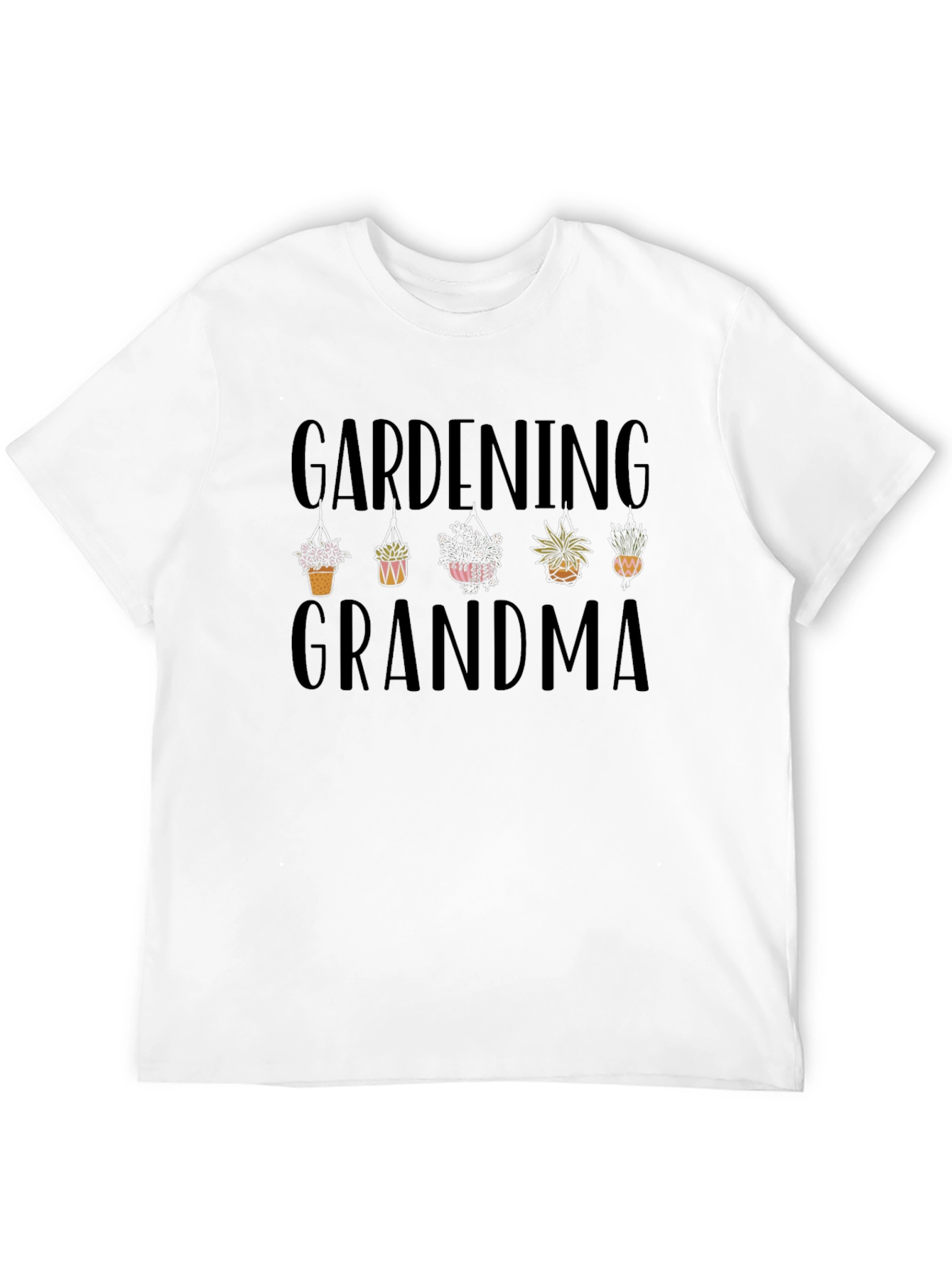 Black Gardening Grandma Graphic T-Shirt view 12