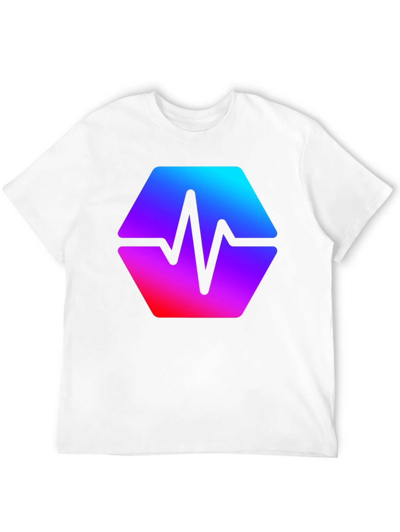 Black Hex Pulse Graphic T-Shirt - Modern Style view 12