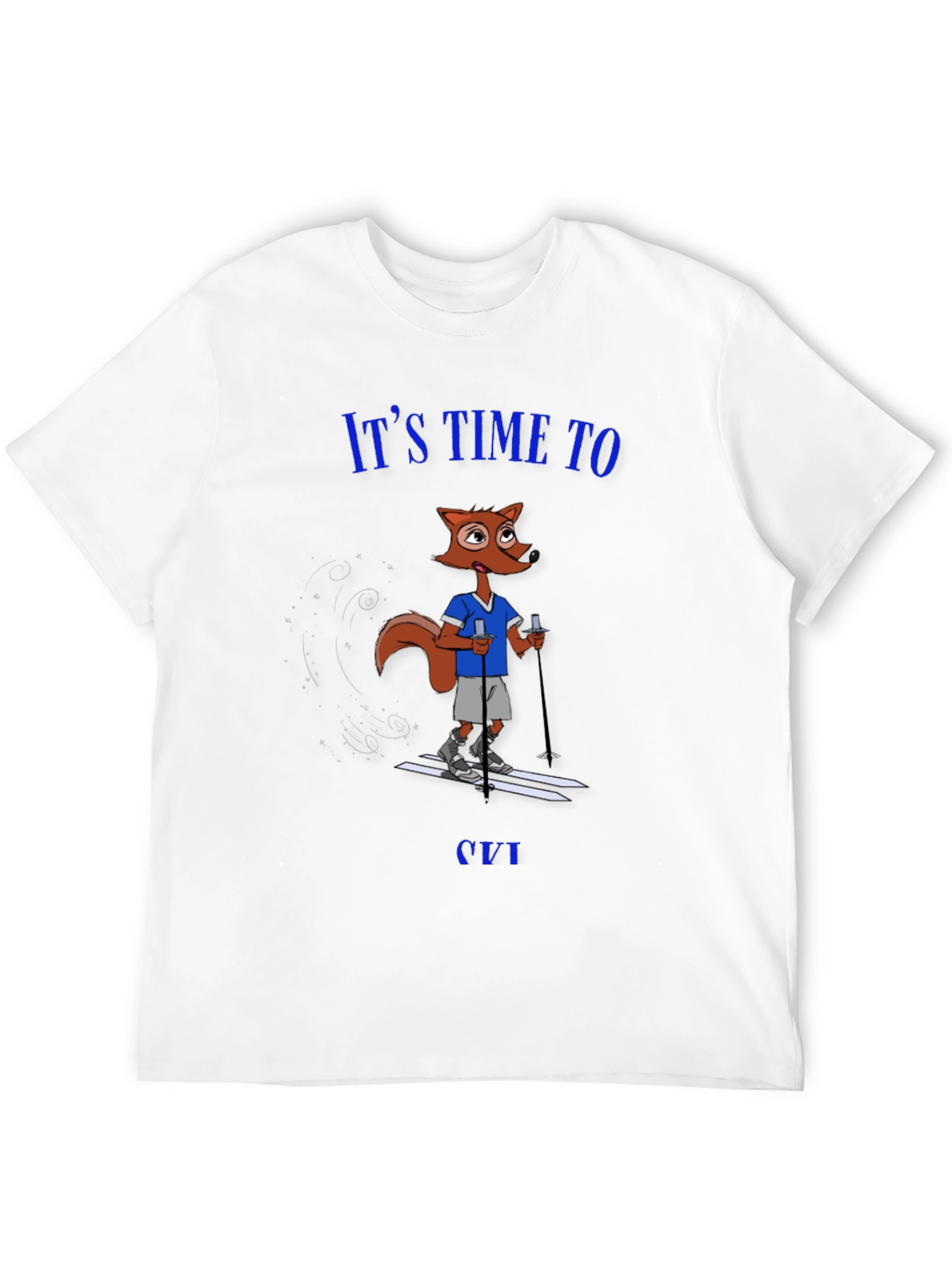 Black It's Time to Ski T-Shirt view 12