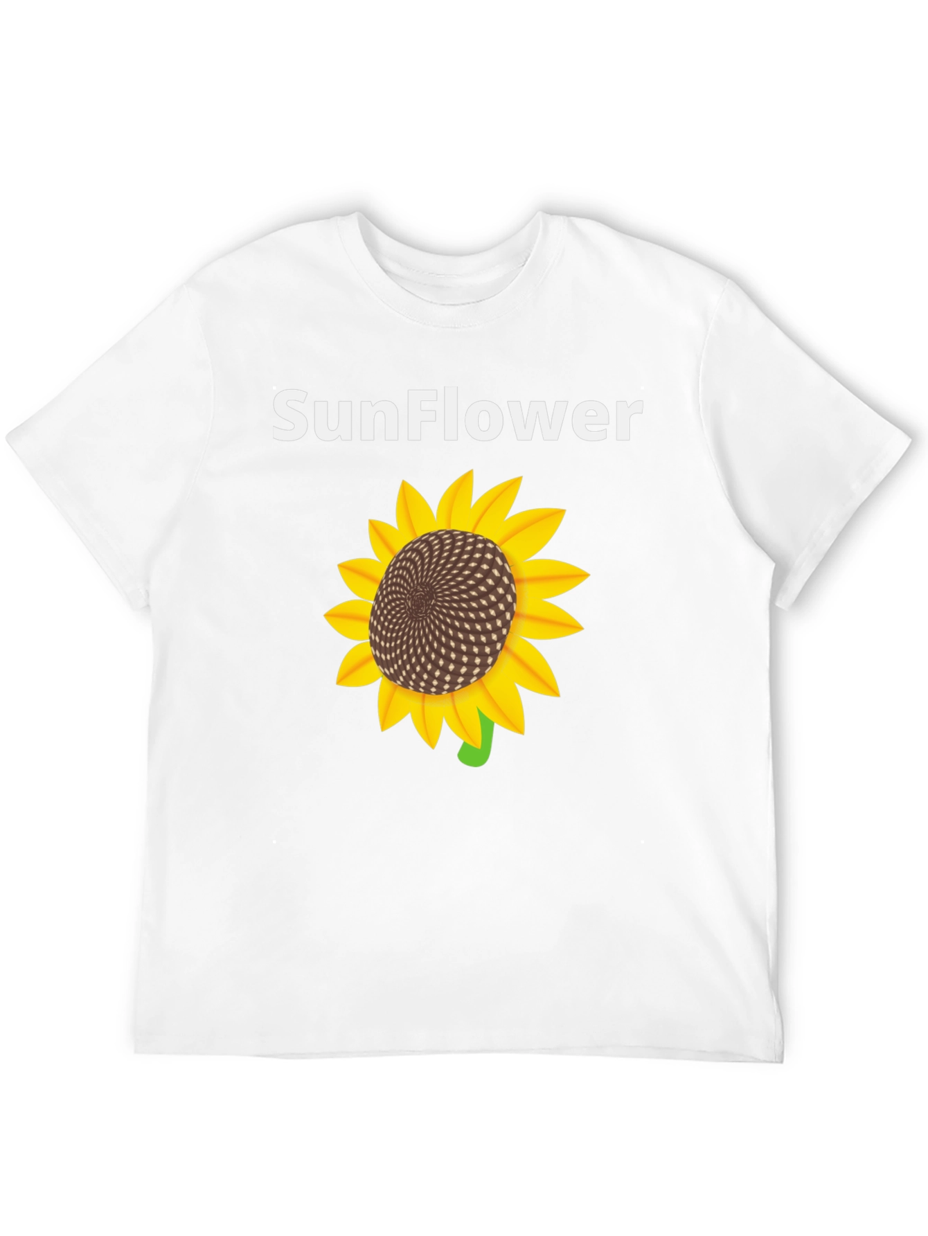 Sunflower Graphic Print Black T-Shirt - 12