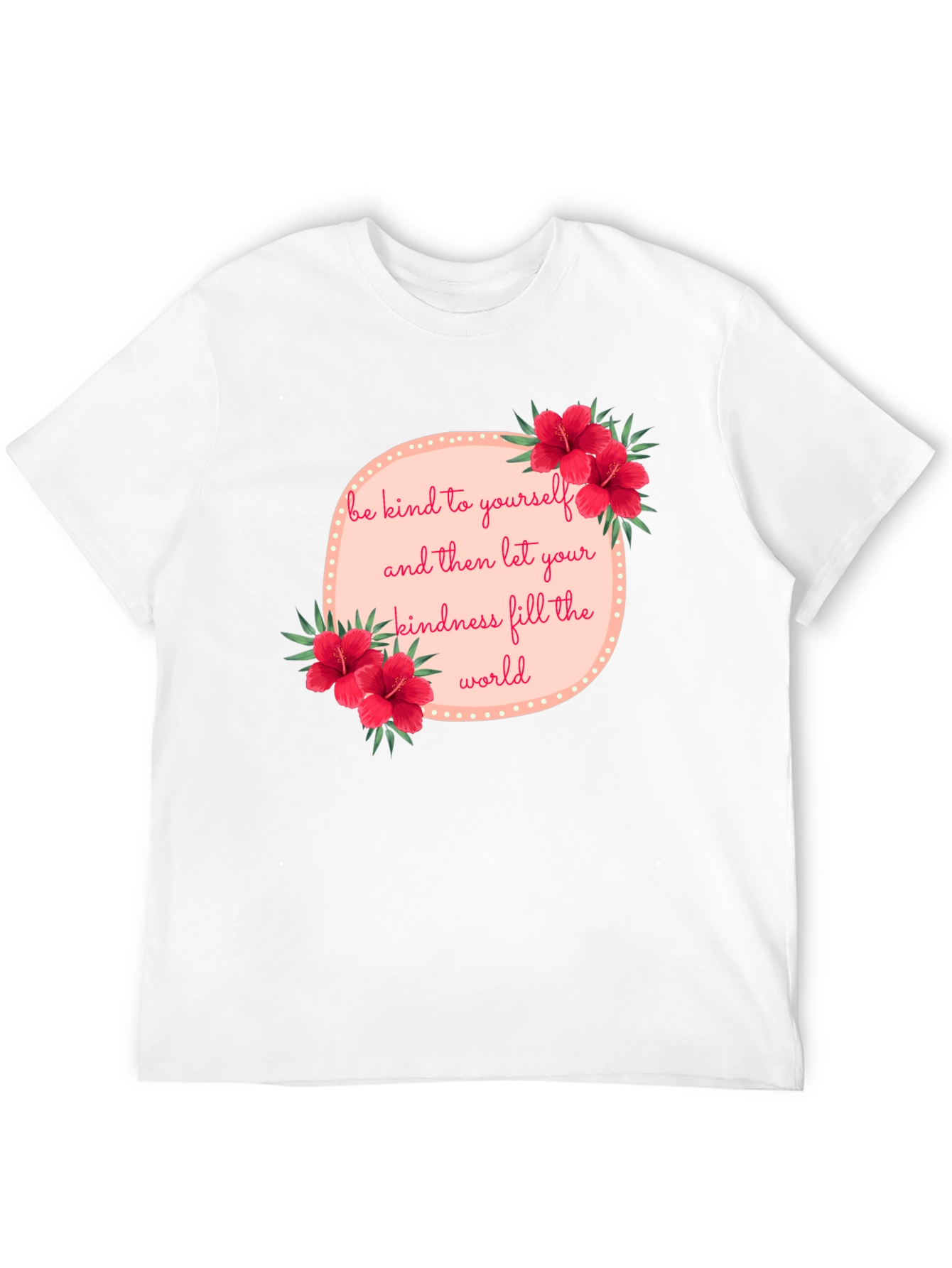 Black Kindness Floral Graphic Tee - Black view 12